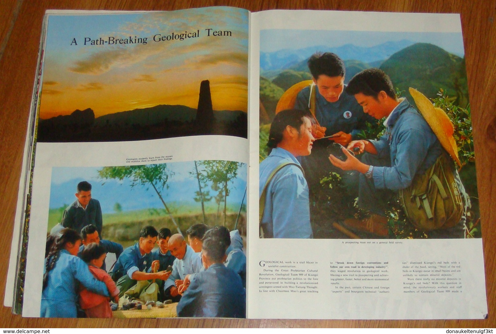 CHINA PICTORIAL MAGAZINE1971/2 MAO TSETUNG,RELATIONSHIP WITH ALBANIA 37 X 26 cm. ALL PAGES. PLEASE SEE PHOTOS.