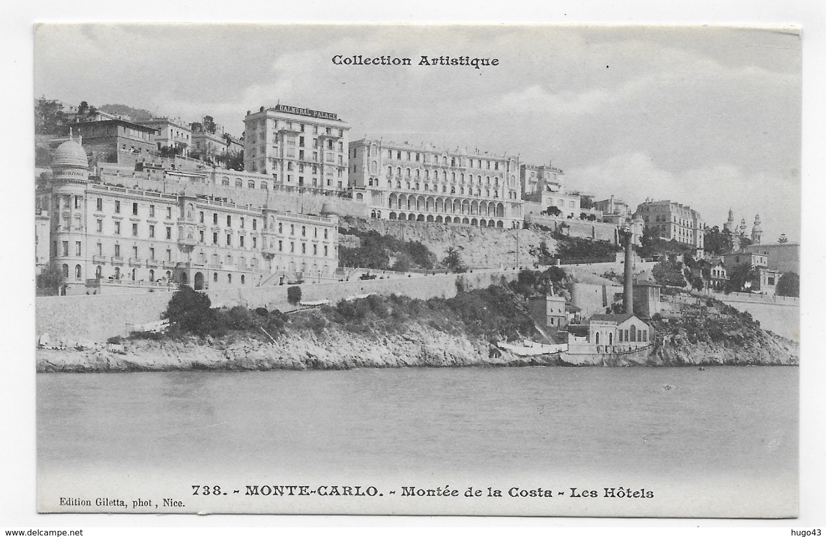 MONTE CARLO - N° 738 - MONTE DE LA COSTA - LES HOTELS - CPA NON VOYAGEE - Hoteles