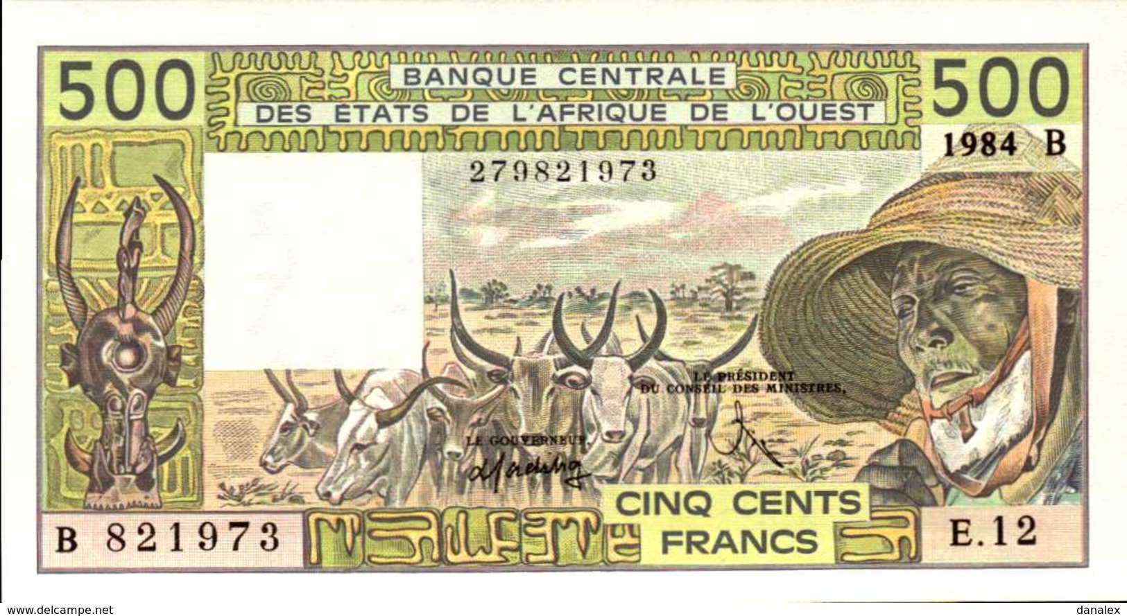 BENIN  500 FRANCS De 1984 Pick 206g  UNC/NEUF - Benin