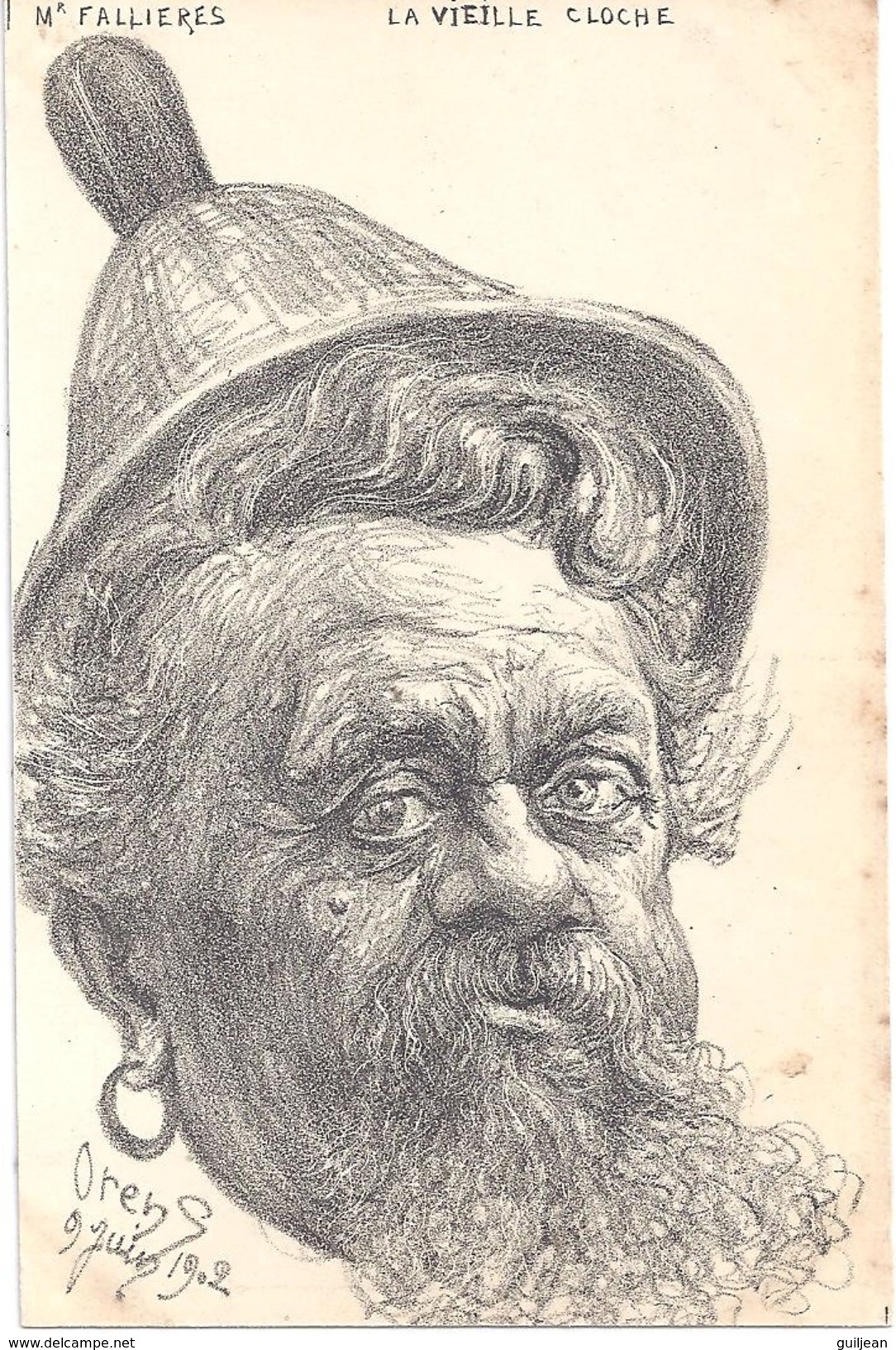Illustrateur ORENS 2 Juin 1902 - Mr FALLIERES - LA VIEILLE CLOCHE - TBE - Orens