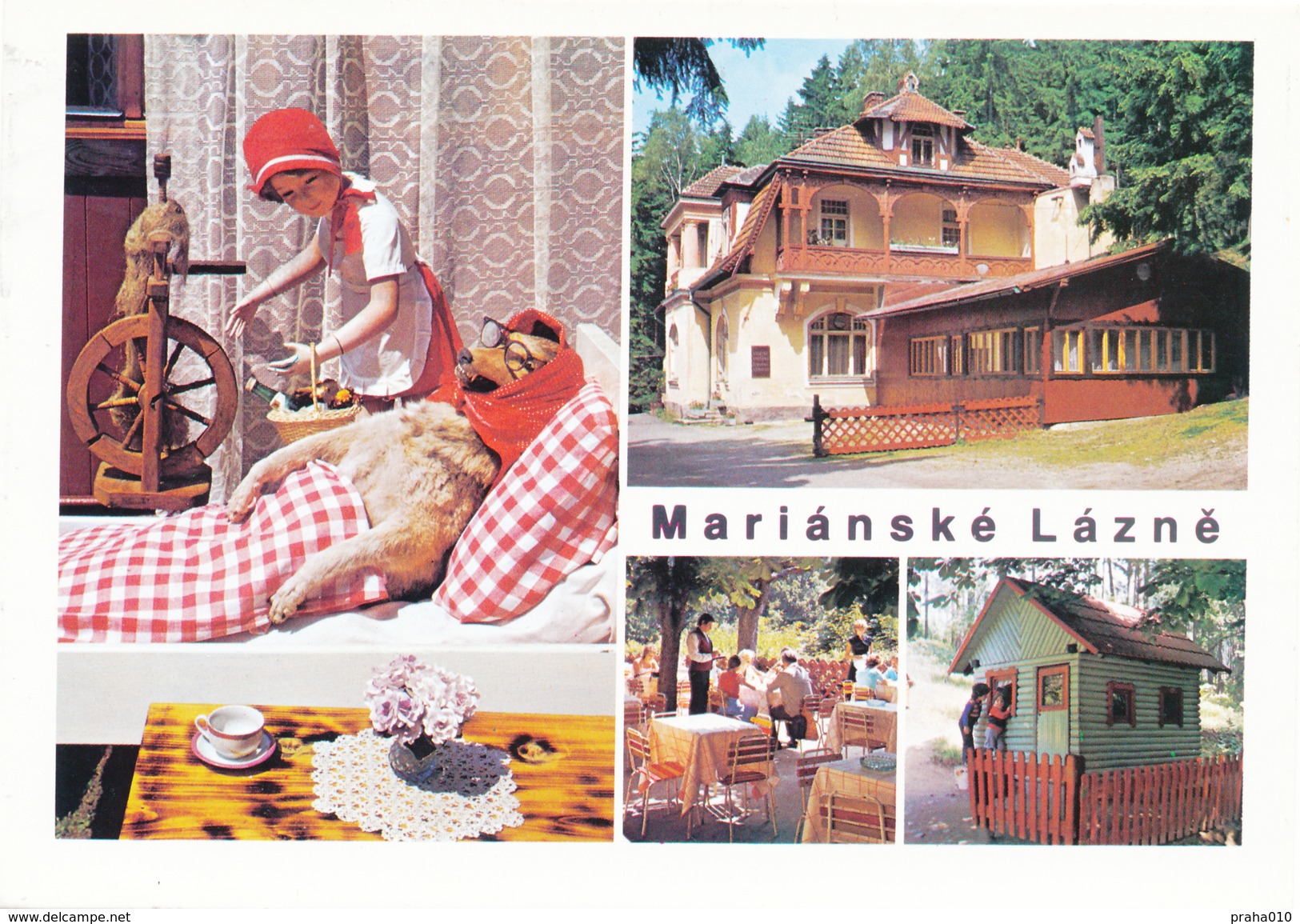 L1936 - Czechoslovakia (1990) Marianske Lazne 1 (postcard) Stamp: Slovak Folk Artist Collective (shifting Perforation) - Errors, Freaks & Oddities (EFO)