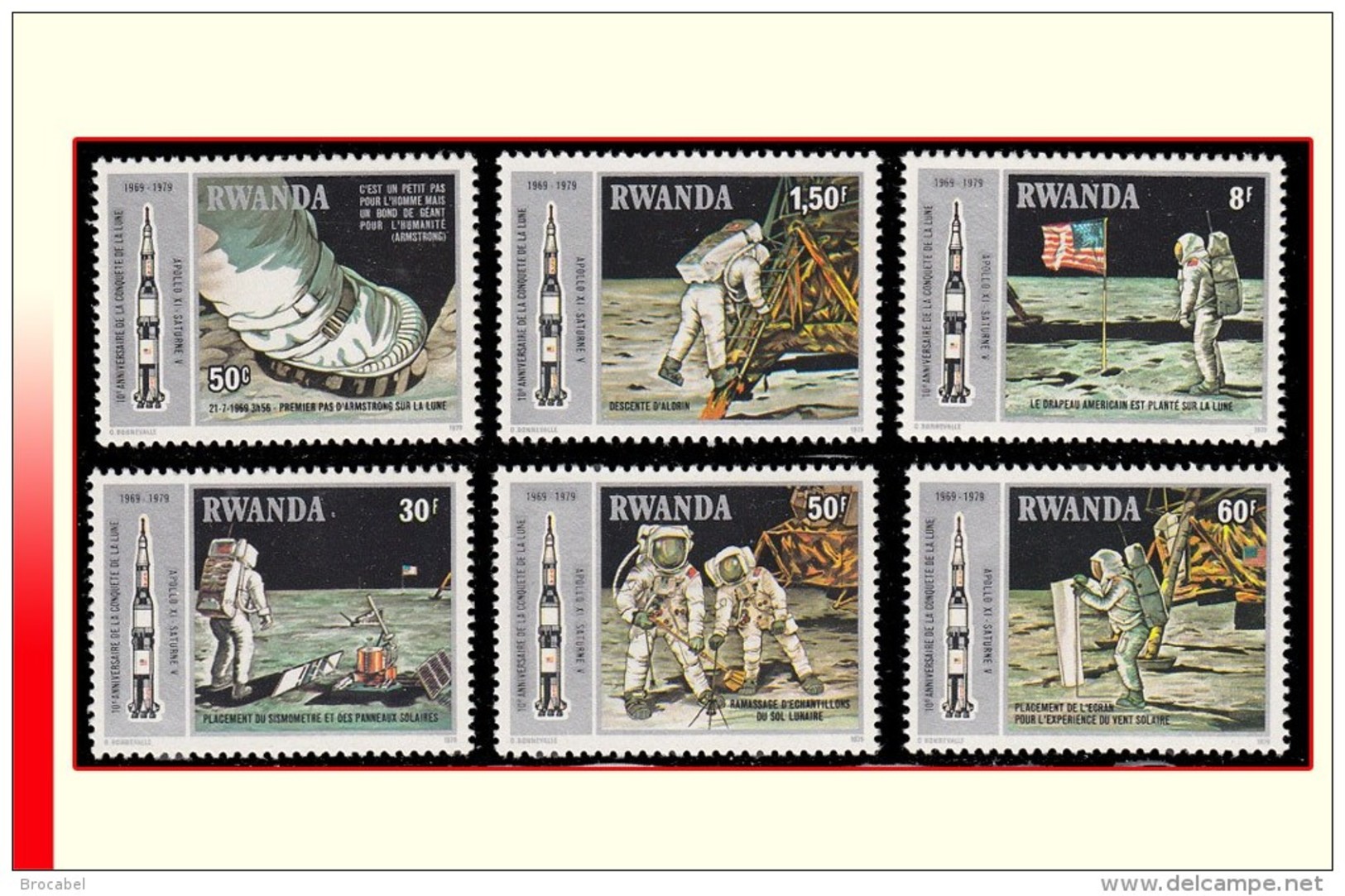 Rwanda 0962/67** Conquete De La Lune MNH - Unused Stamps