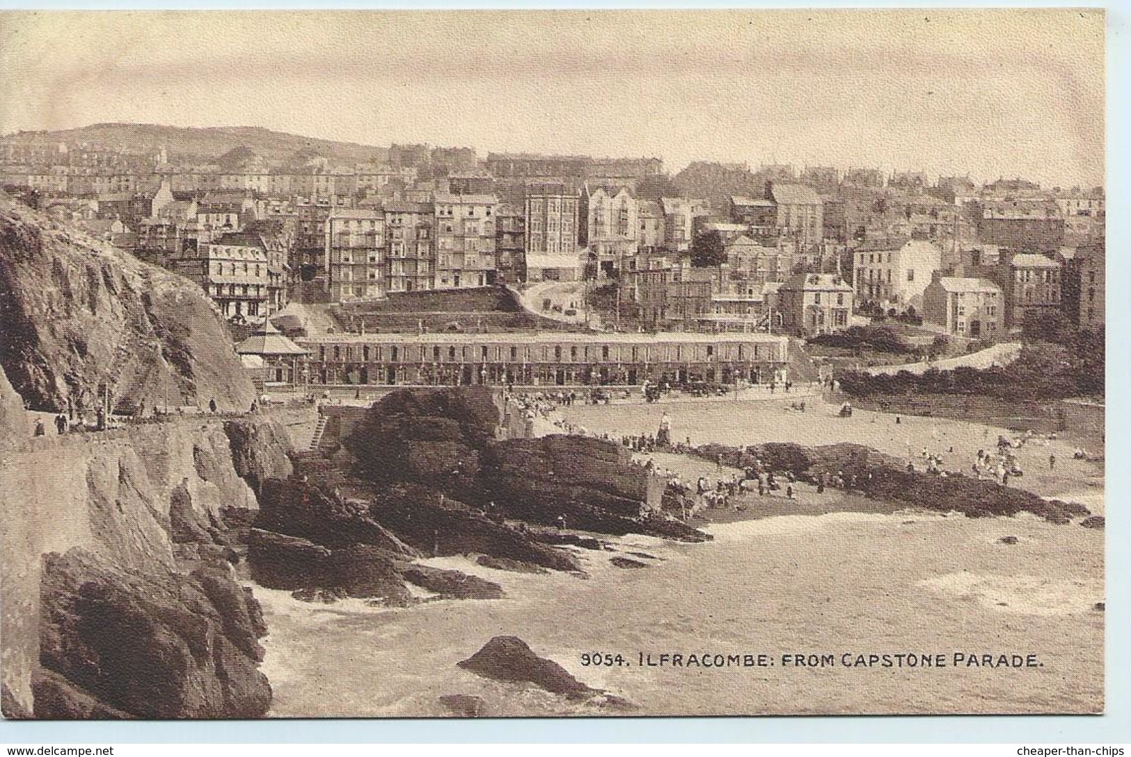 Ilracombe - From Capstone Parade - Photochrom Sepiatone - Ilfracombe