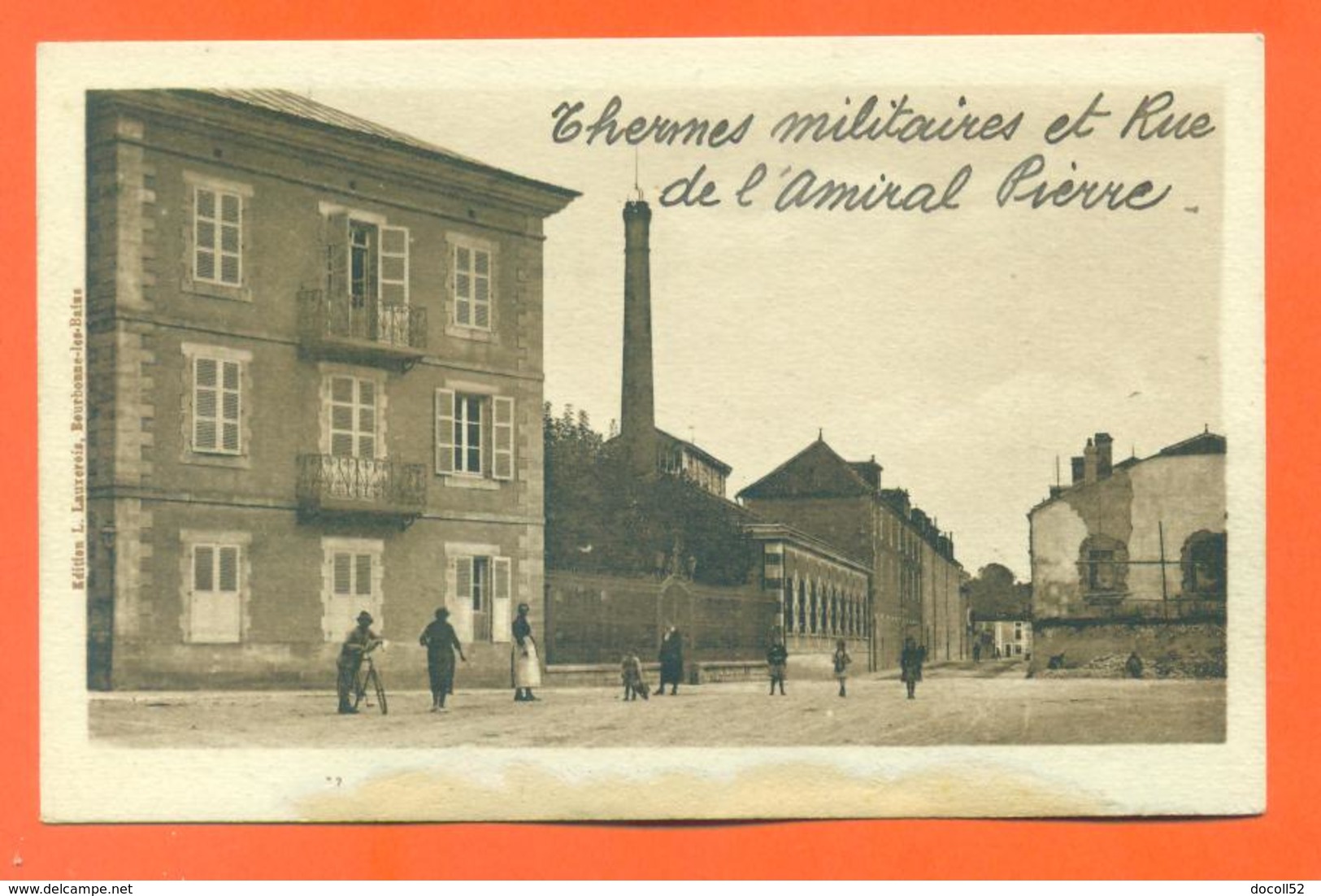 CPA 52 Bourbonne Les Bains " Thermes Militaires " Texte Editeur - LJCP 15 - Bourbonne Les Bains