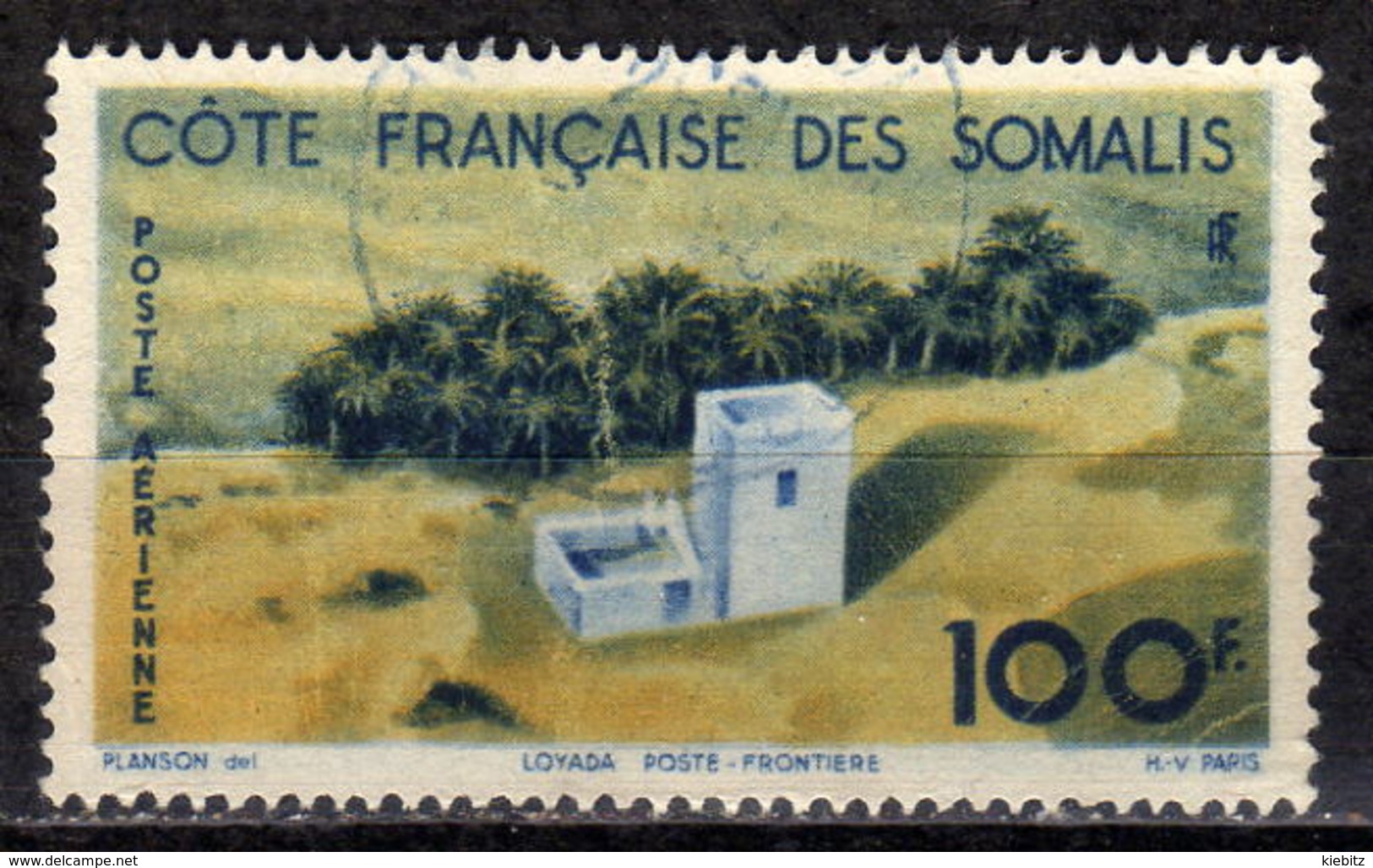 FRANZ.SOMALIKÜSTE 1947 - MiNr: 305  Used - Gebraucht