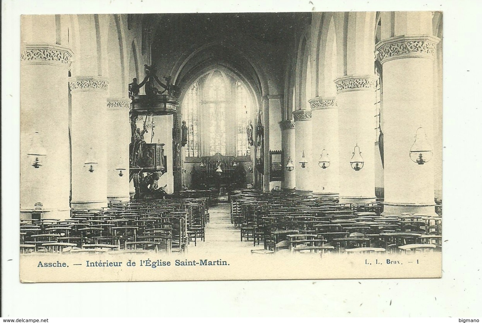 Assche Intérieur De L'Eglise Saint Martin - Asse