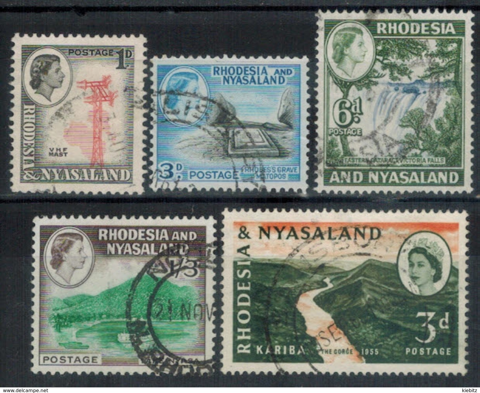 RHODESIEN & NYASSA 1959 - Lot 5 Verschiedene  Used - Rhodesia & Nyasaland (1954-1963)