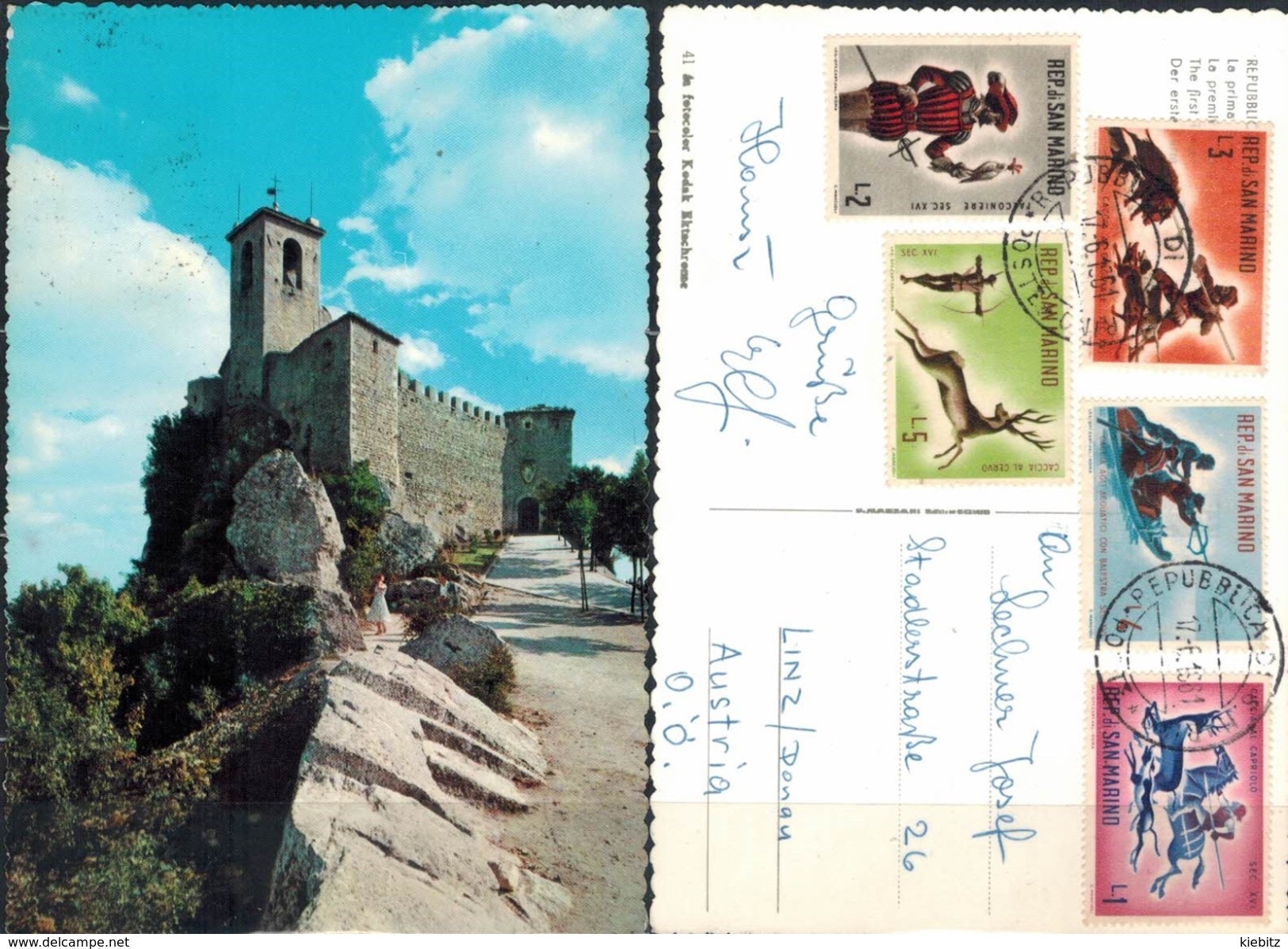 San Marino -  Gelaufen 1961 - Saint-Marin