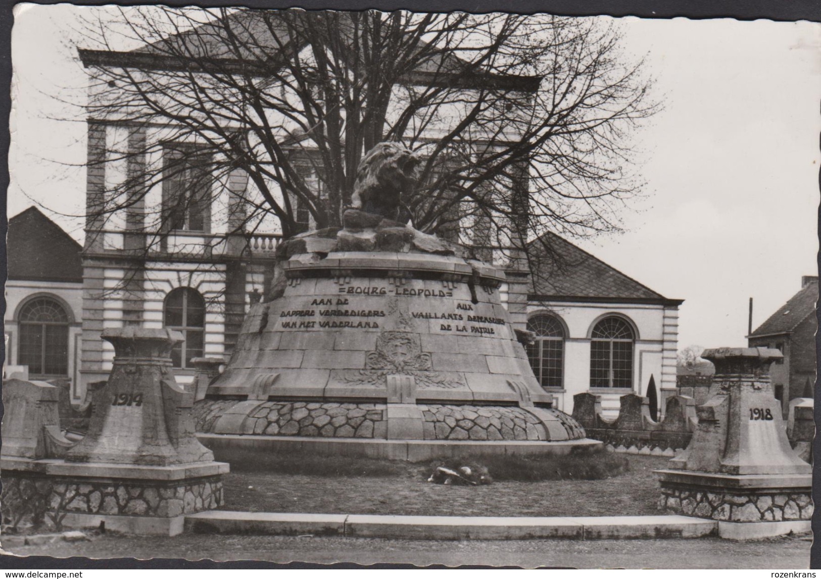 Grote Kaart Leopoldsburg Monument Der Gesneuvelden 1914 1918 WWI WW1 - Leopoldsburg