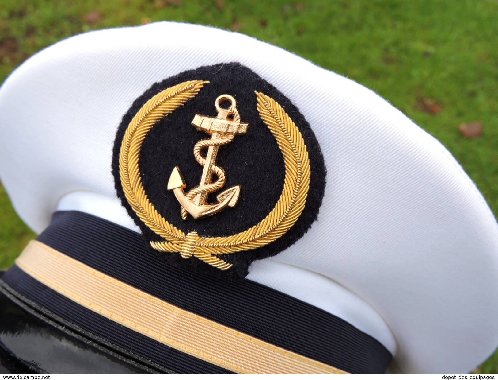 ANCIENNE CASQUETTE MARINE NATIONALE OFFICIER MARINIER #.4  .....   état neuf  !!!!!