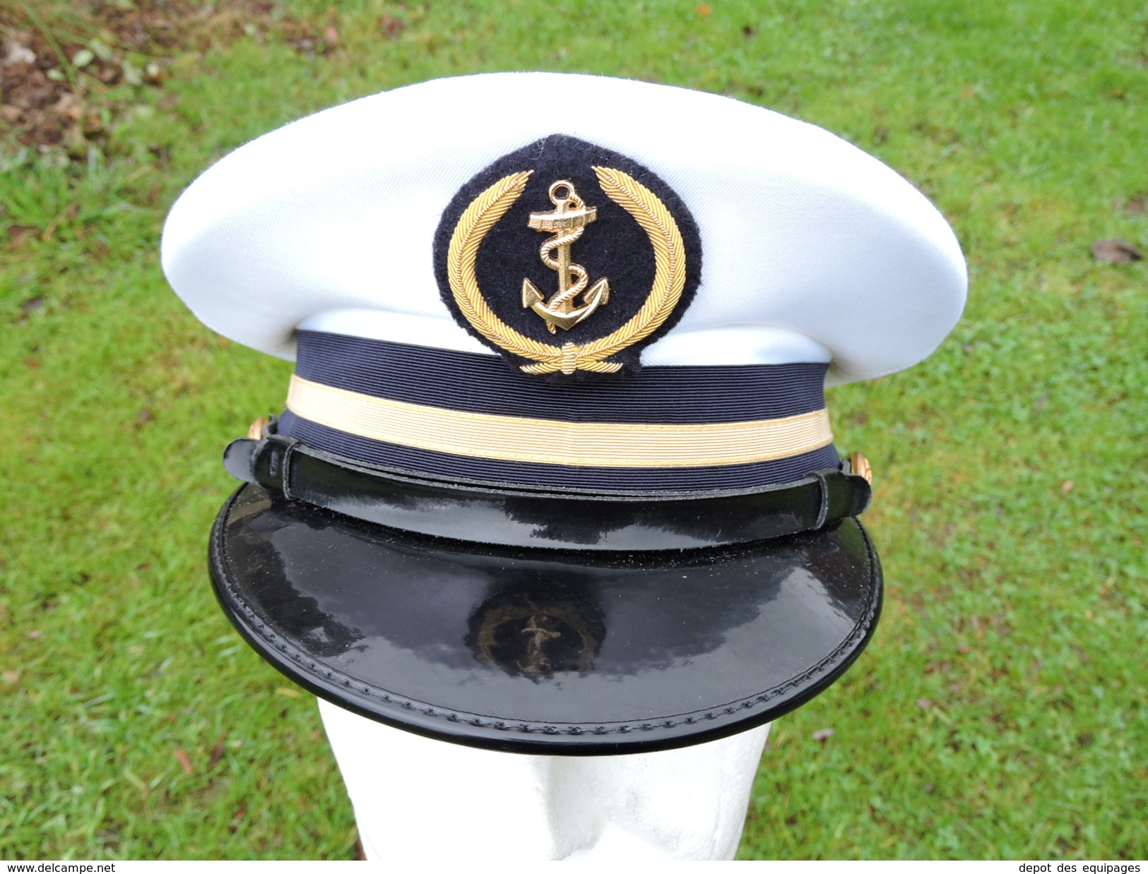 ANCIENNE CASQUETTE MARINE NATIONALE OFFICIER MARINIER #.4  .....   état neuf  !!!!!