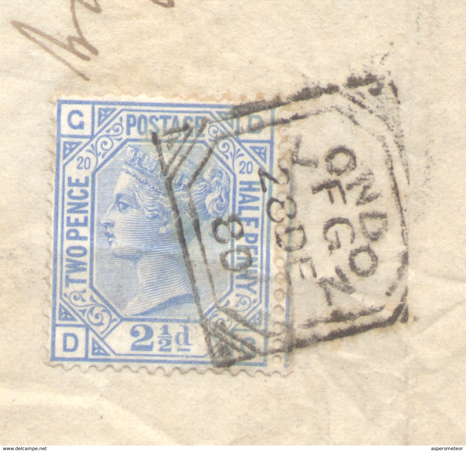 LETTER UNION BANK OF LONDON TO CADIZ CADIX SPAIN ANS 1880-1881 AVEC STANLEY GIBBONS NR. 142 PLATE 20 CORRESPONDANCE - Covers & Documents