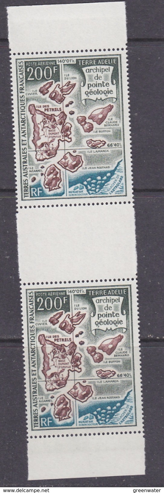 TAAF 1971 Archipel De Pointe Géologie 1v Gutter ** Mnh (TA501BB) - Luchtpost