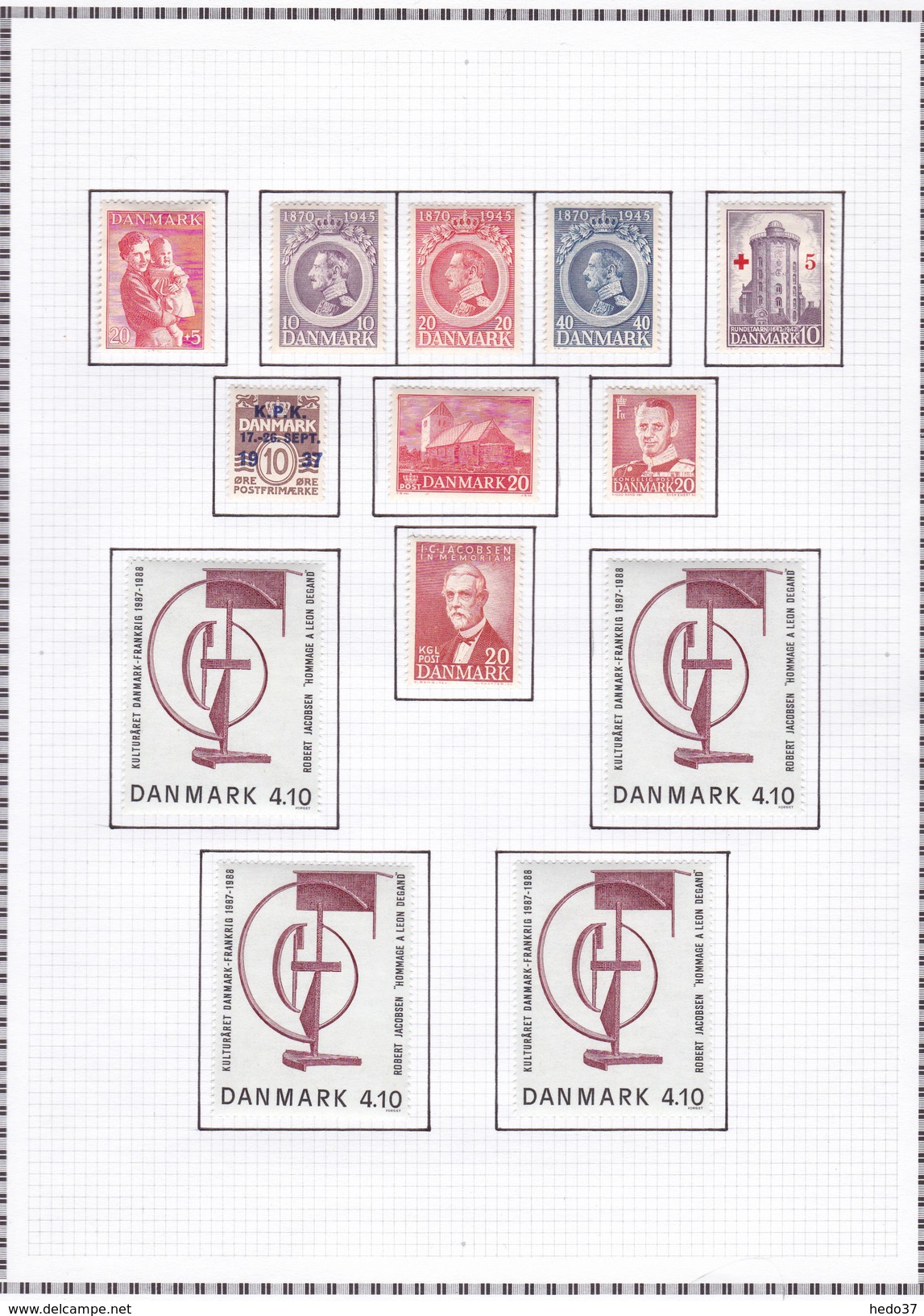 Danemark - Collection Vendue Page Par Page - Timbres Oblitérés / Neufs */** (avec Ou Sans Charnière) - Collezioni