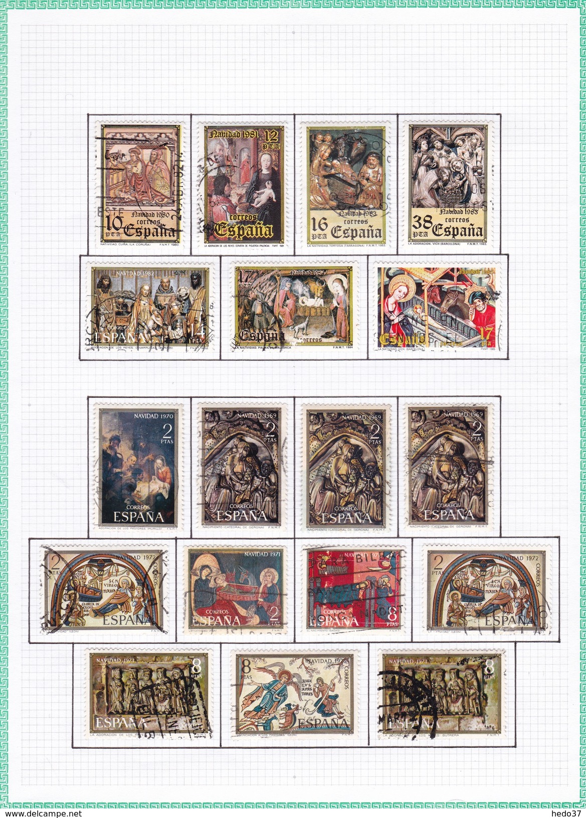 Espagne - Collection Vendue Page Par Page - Timbres Oblitérés / Neufs */** (avec Ou Sans Charnière) - Collezioni