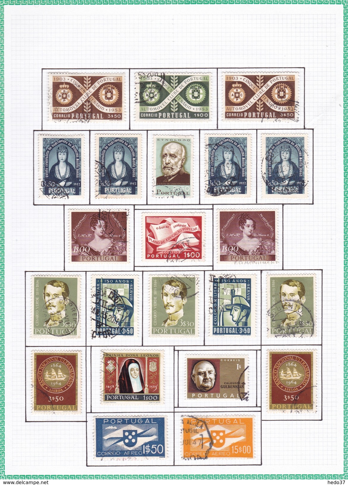 Portugal - Collection Vendue Page Par Page - Timbres Oblitérés / Neufs */** (avec Ou Sans Charnière) - Collections