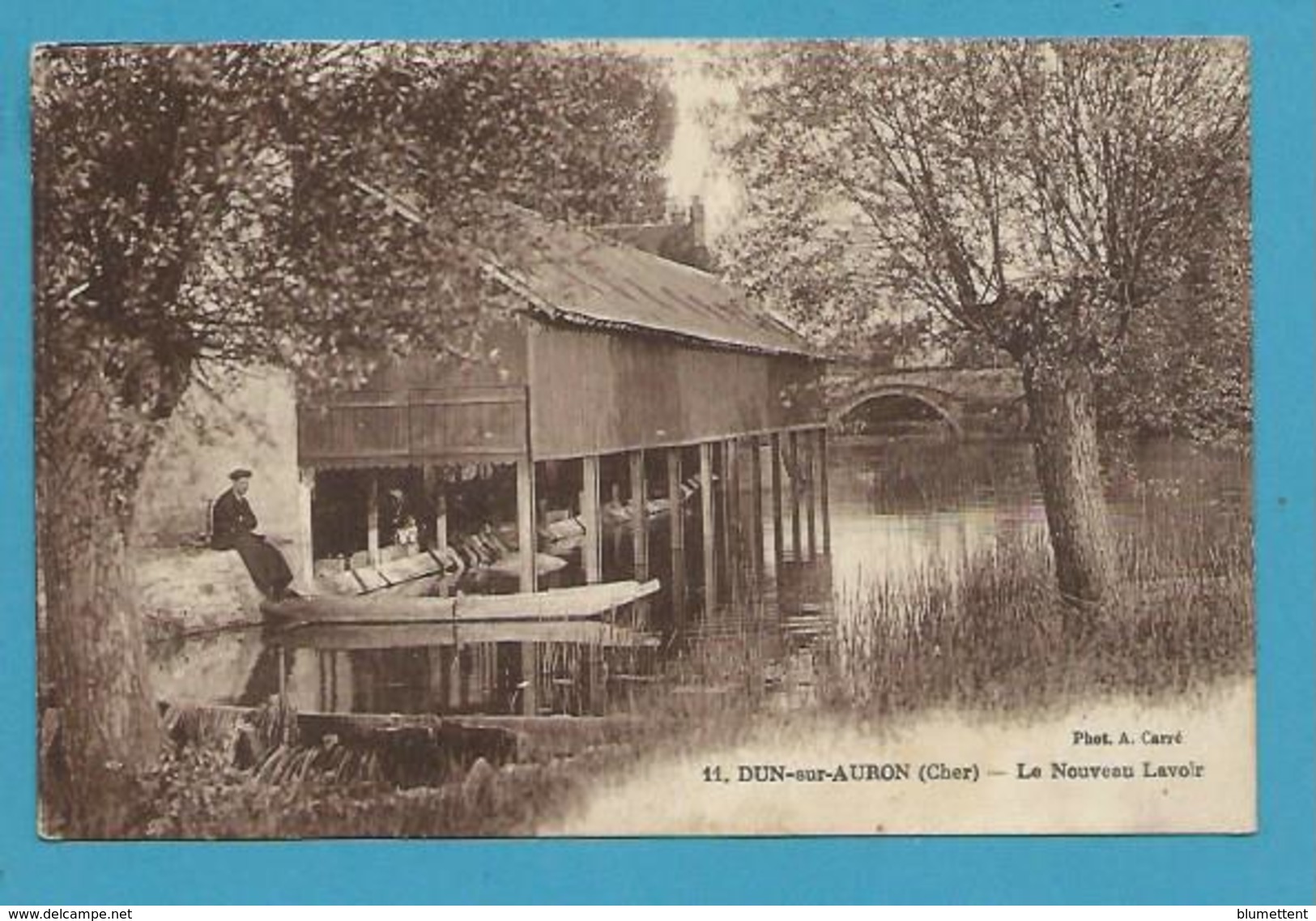 CPA 11 - Lavandières Laveuses Blanchisseuses Le Nouveau Lavoir DUN-SUR-AURON 18 - Dun-sur-Auron