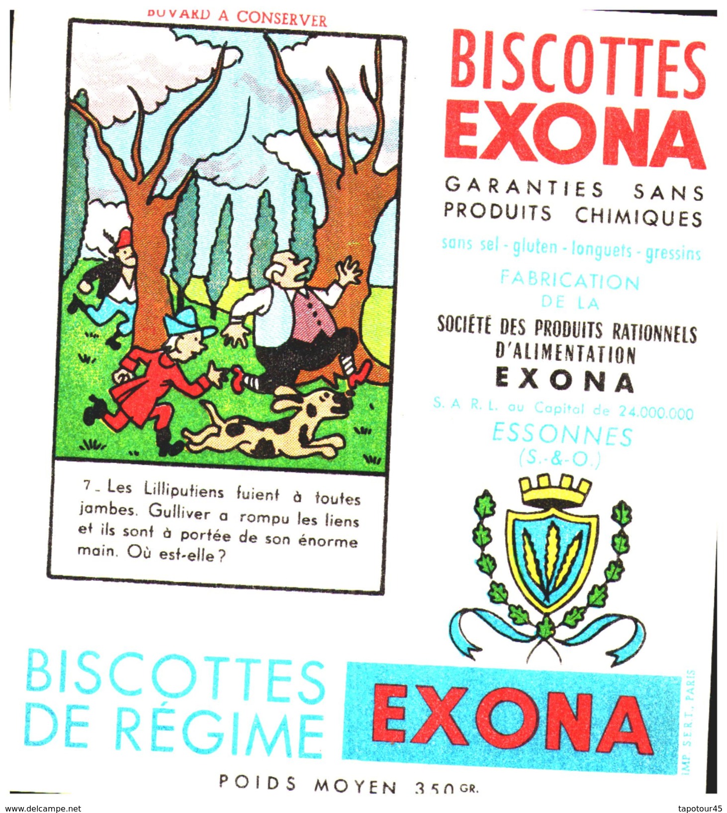 B Exo/Buvard Biscottes Exona Devinette - Biscotti