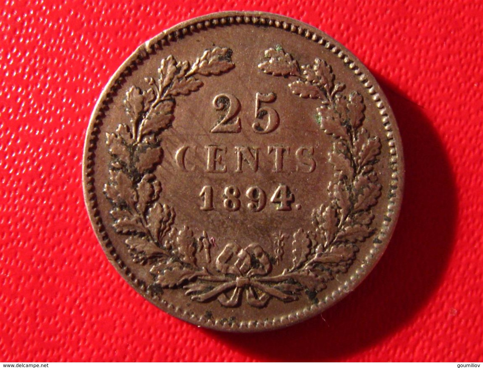 Pays-Bas - 25 Cents 1894 3697 - 25 Cent