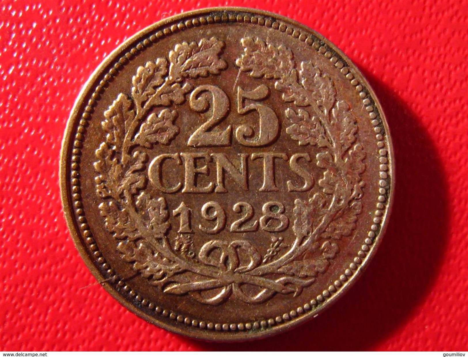 Pays-Bas - 25 Cents 1928 3694 - 25 Centavos