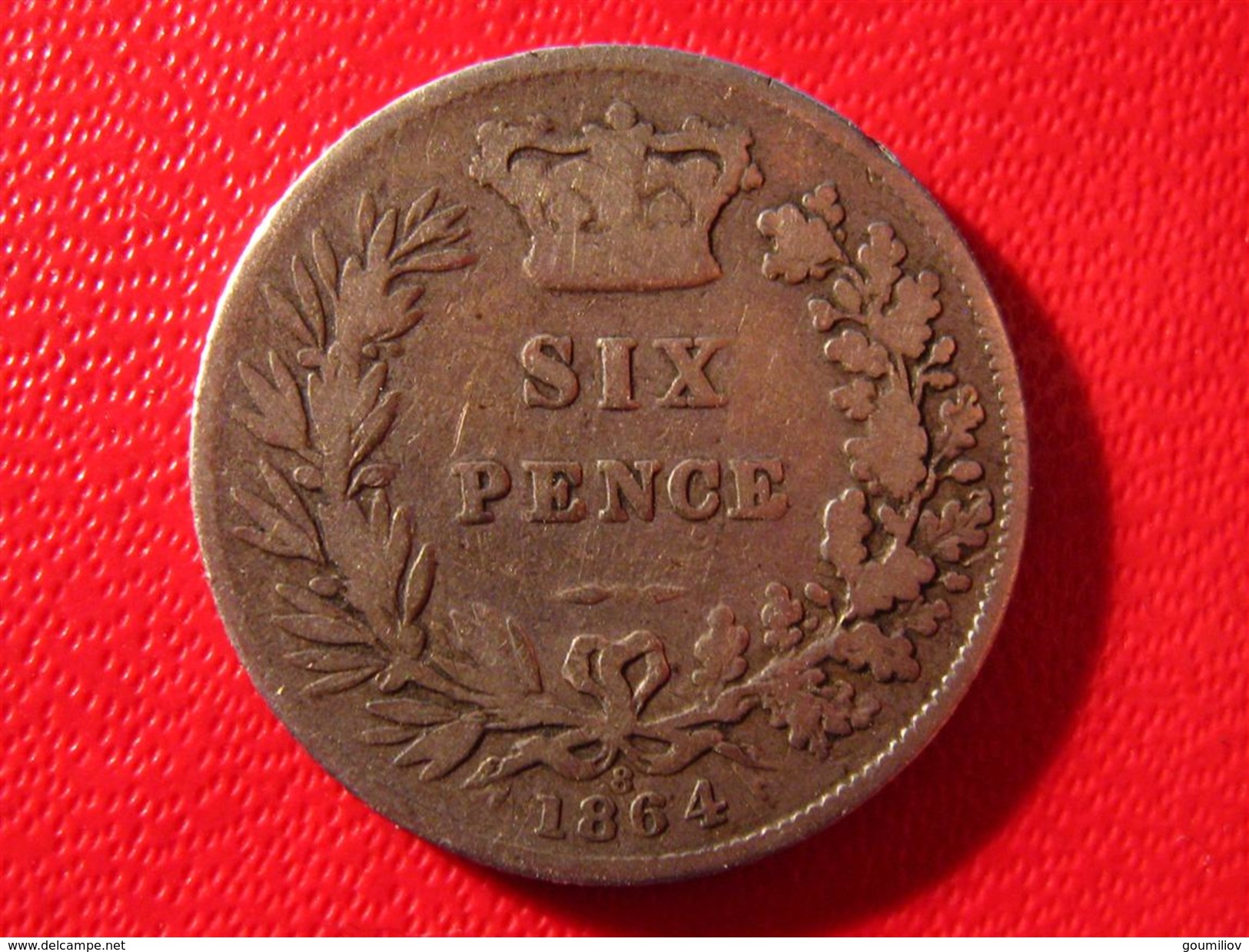 Royaume-Uni - UK - Six Pence 1864 - Die Number 8 3753 - H. 6 Pence