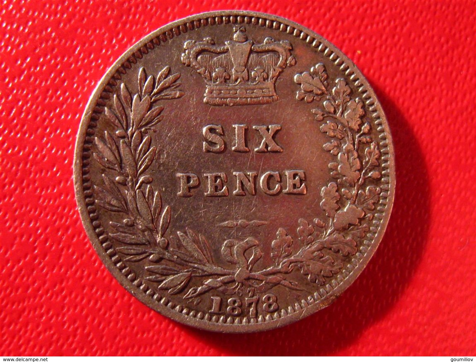 Royaume-Uni - UK - Six Pence 1878 - Die Number 67 3747 - H. 6 Pence