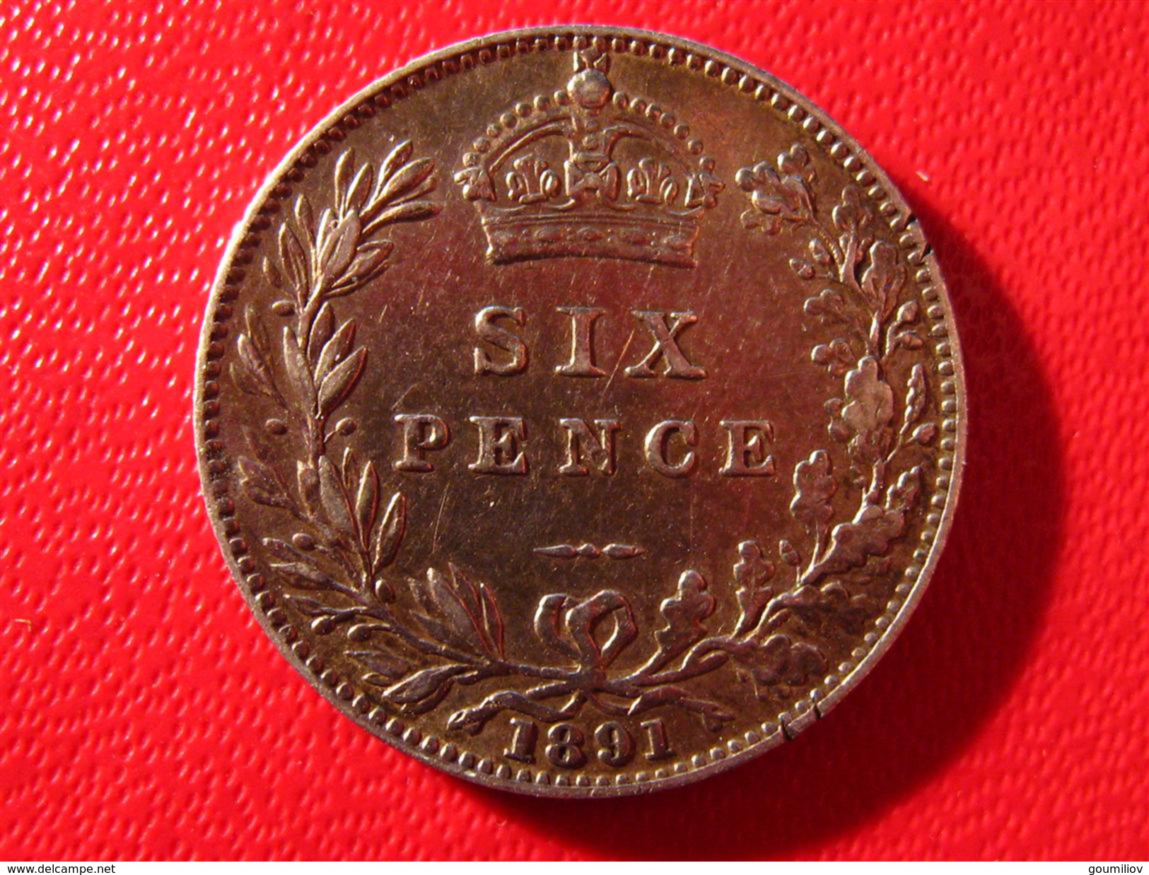 Royaume-Uni - UK - Six Pence 1891 3764 - H. 6 Pence