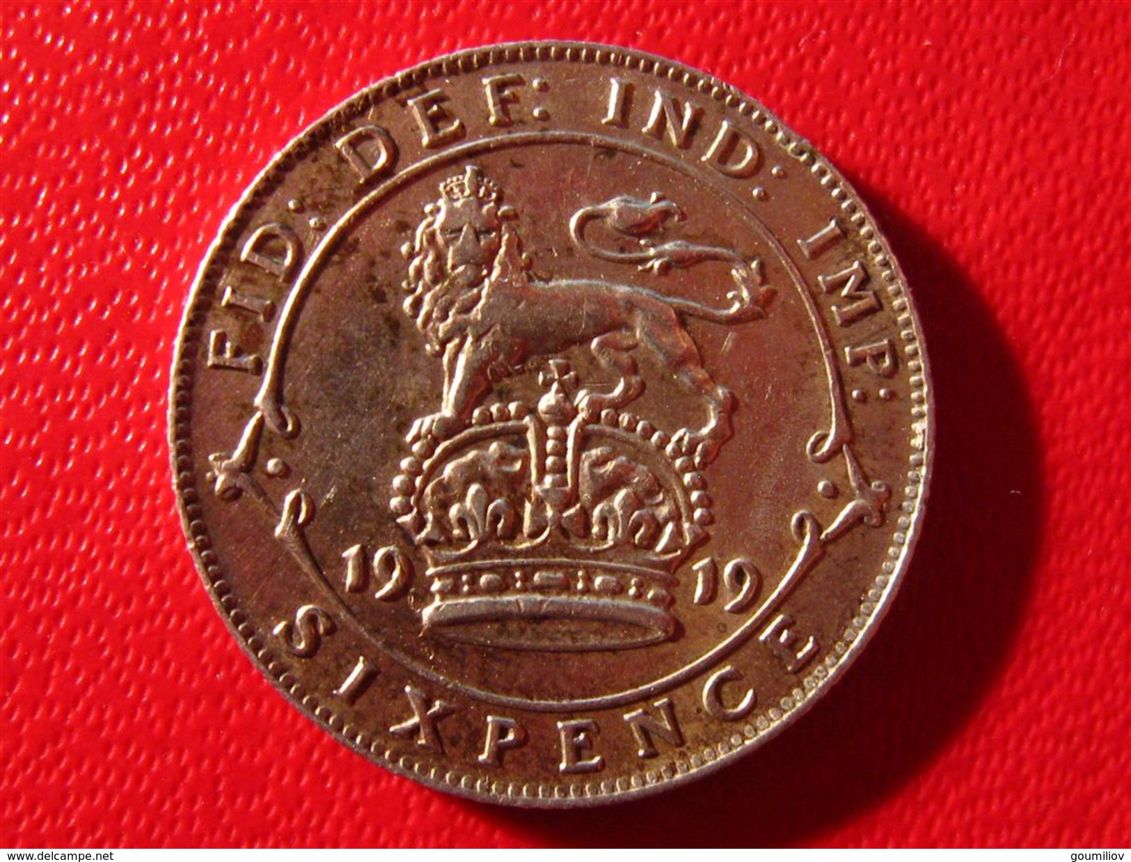 Royaume-Uni - UK - Six Pence 1919 3743 - H. 6 Pence