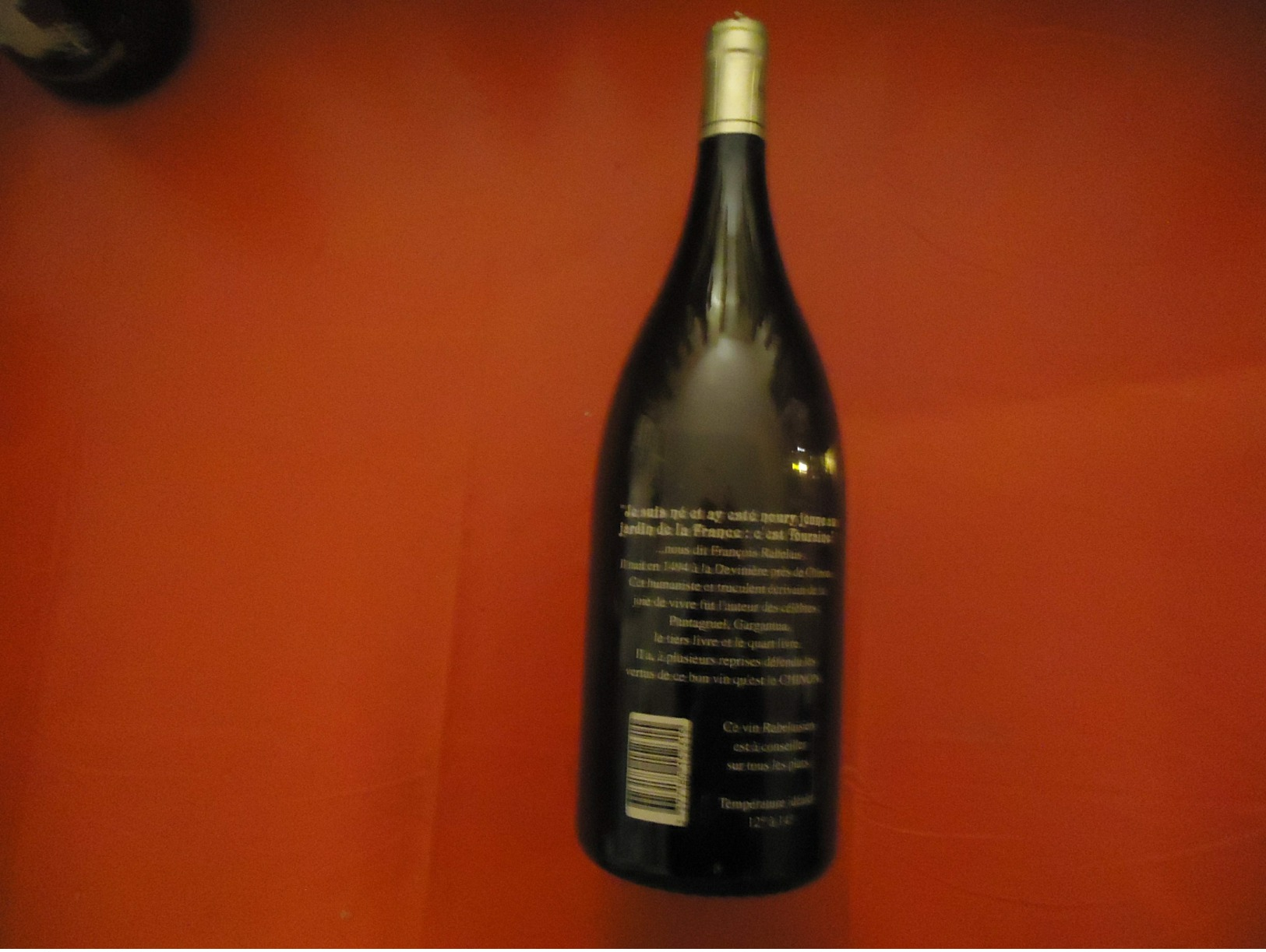 Vin - Sérigraphiée - 1995 -  CHINON - ¨Caves Des Vins De Rabelais - 37500 CHINON - Magnum - Bouteille Vide - - Vin