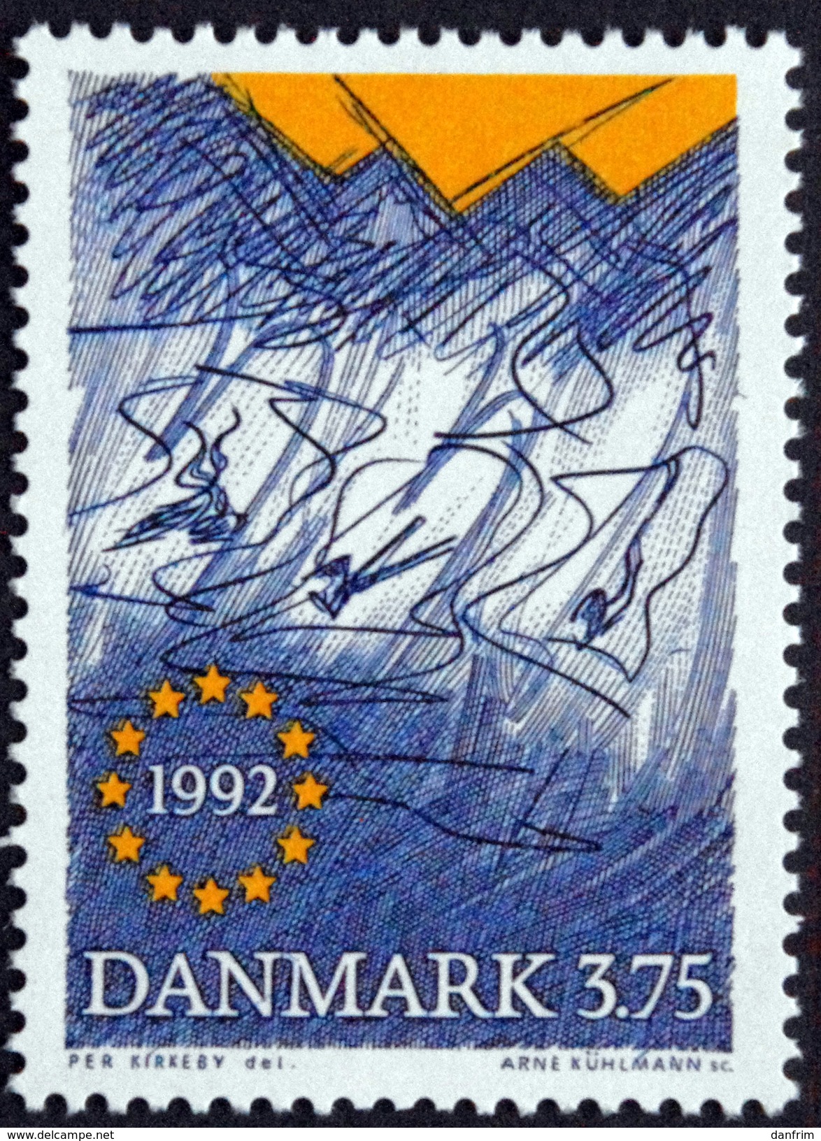 Denmark 1992 European Internal Market   MiNr.1038    MNH (**)  (lot  L 2715) - Unused Stamps
