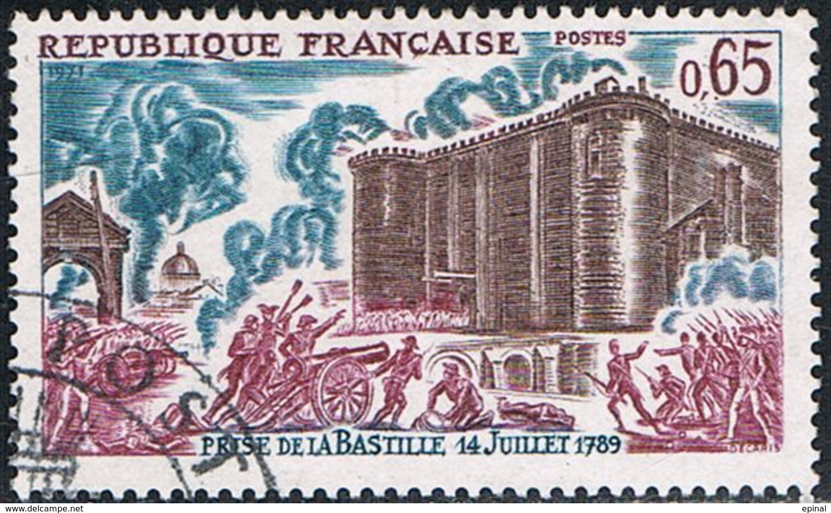 FRANCE : N° 1680 Oblitéré (Histoire De France : Prise De La Bastille) - PRIX FIXE - - Oblitérés