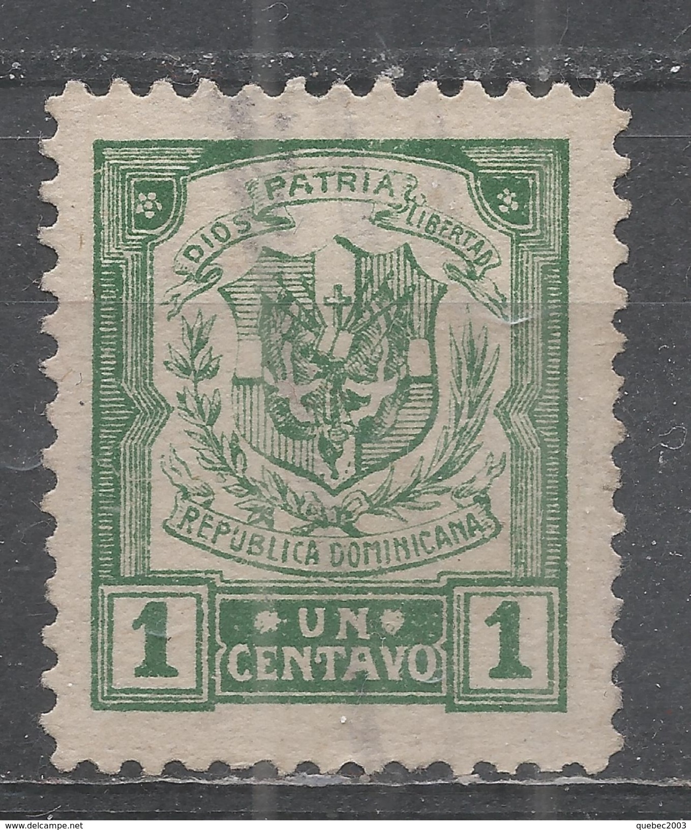 Dominican Republic 1922. Scott #230 (U) Coat Of Arms - Dominicaine (République)