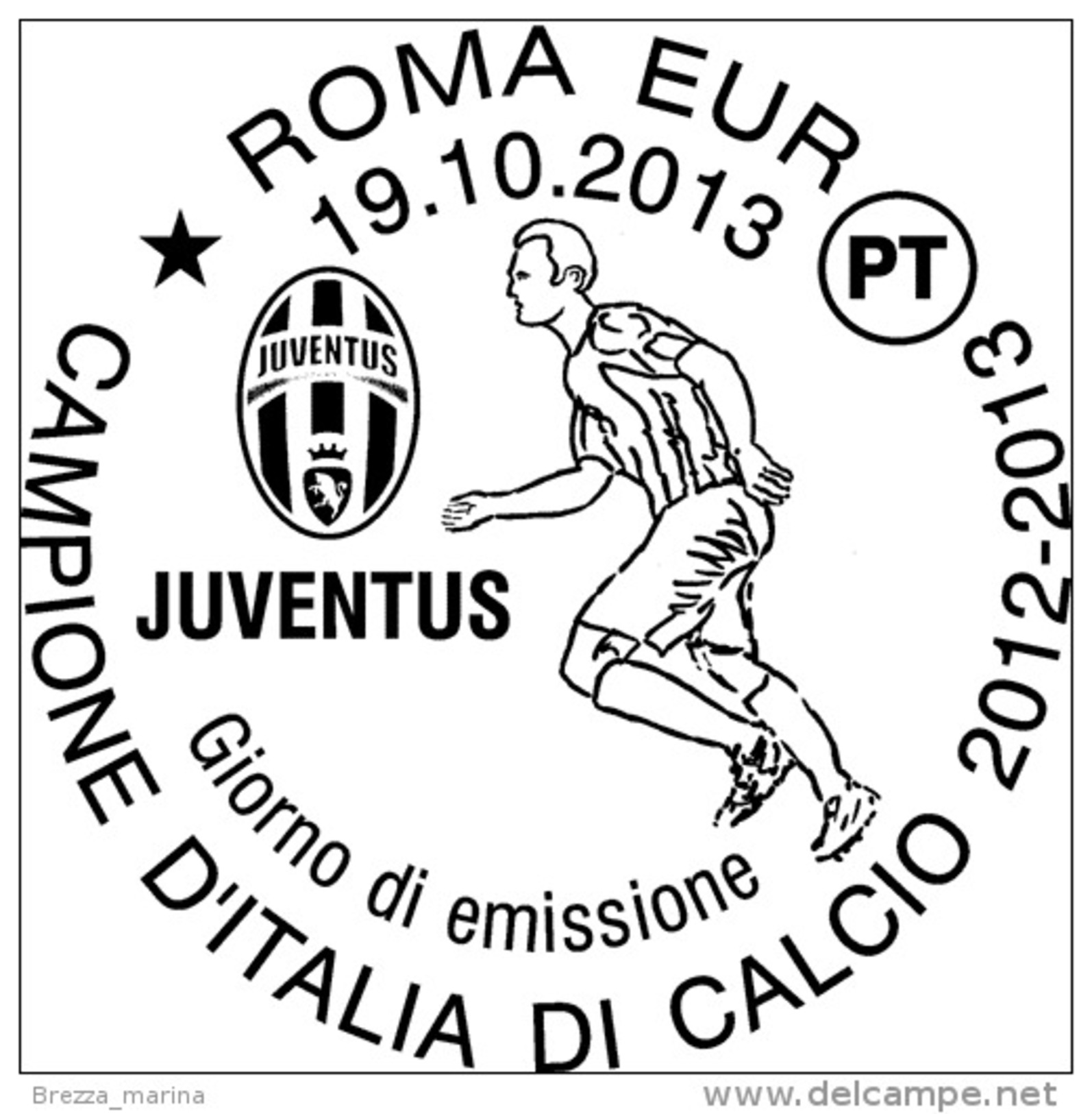 ITALIA - Usato - 2013 - Juventus Campione D´Italia 2012-2013 - 0,70 &euro; &bull; Calciatore - 2011-20: Usati