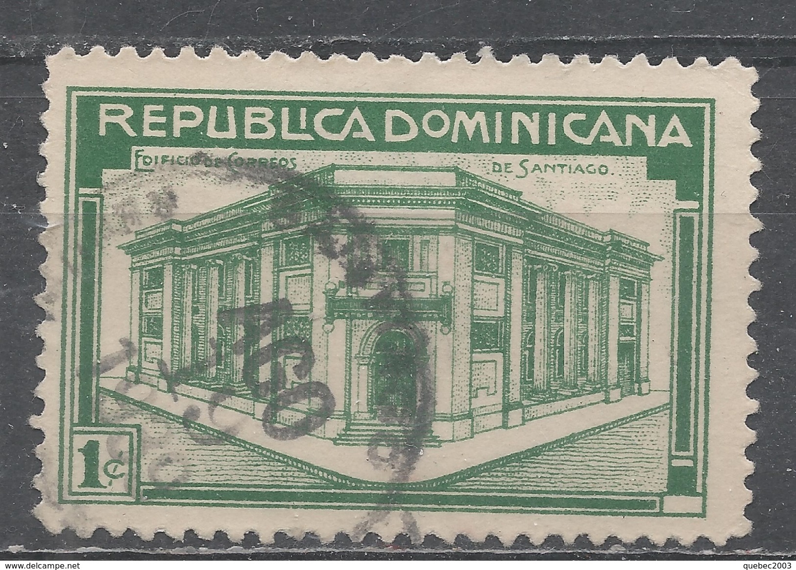 Dominican Republic 193. Scott #305 (U) Post Office, Santiago - Dominican Republic