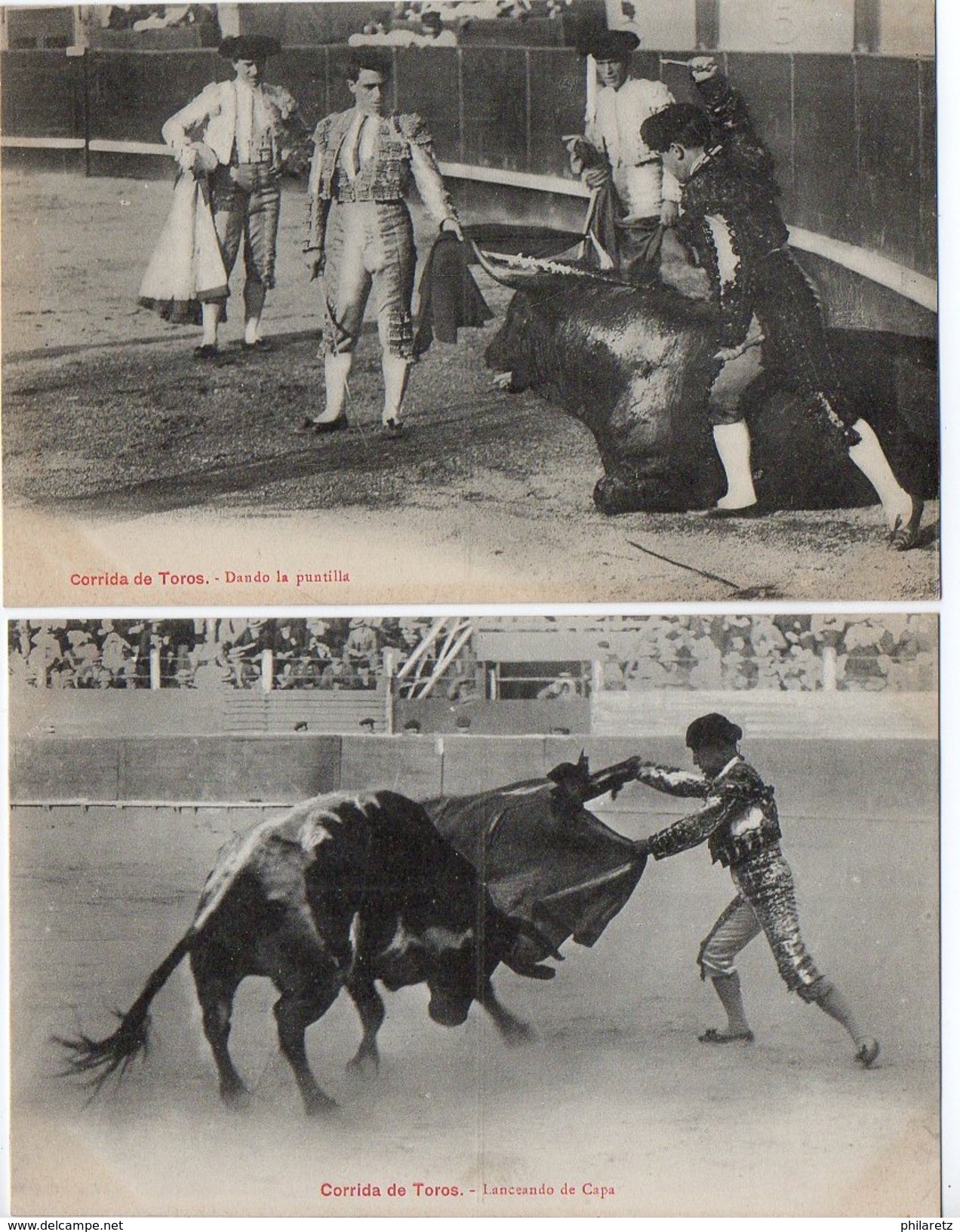 Lot De 12 Cartes Différentes Taureaumachie / Corrida / Taureau / Toro - Editeur : Eug. Pacault Biarritz - Biarritz