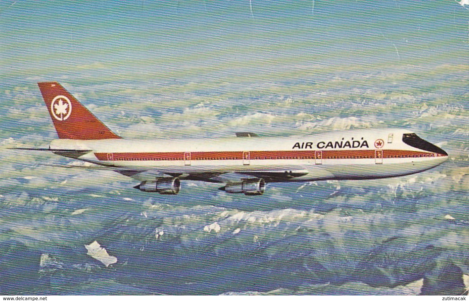 Air Canada Boeing 747 Airline Issue Postcard 1976 - 1946-....: Moderne