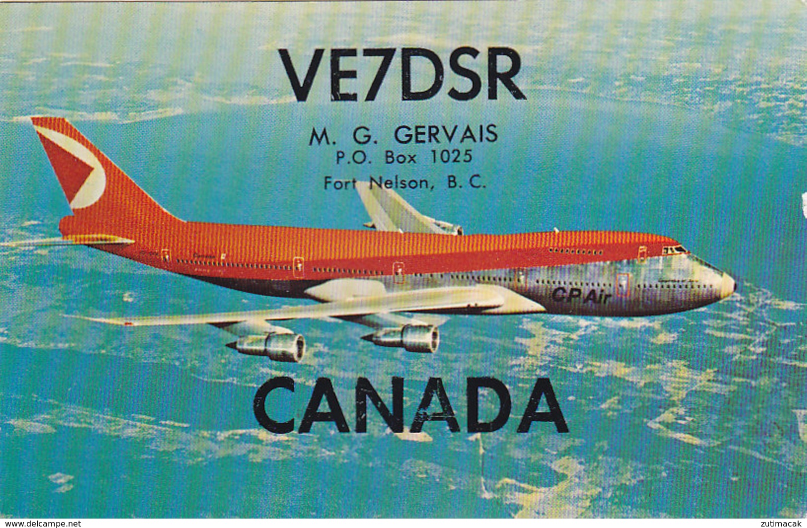 CP Air Canada Boeing 747 Airline Issue Postcard QSL Card - 1946-....: Moderne