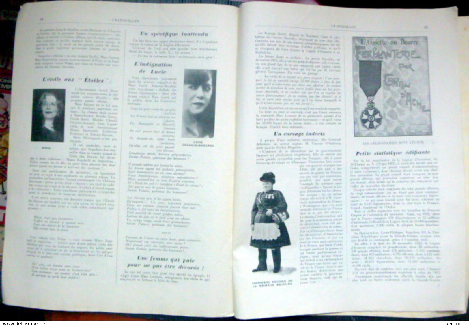 LE CRAPOUILLOT LA LEGION D'HONNEUR 1938 MILITARIA NUMERO ENTIEREMENT CONSACRE  A CETTE DISTINCTION ET AUX DECORES - 1900 - 1949