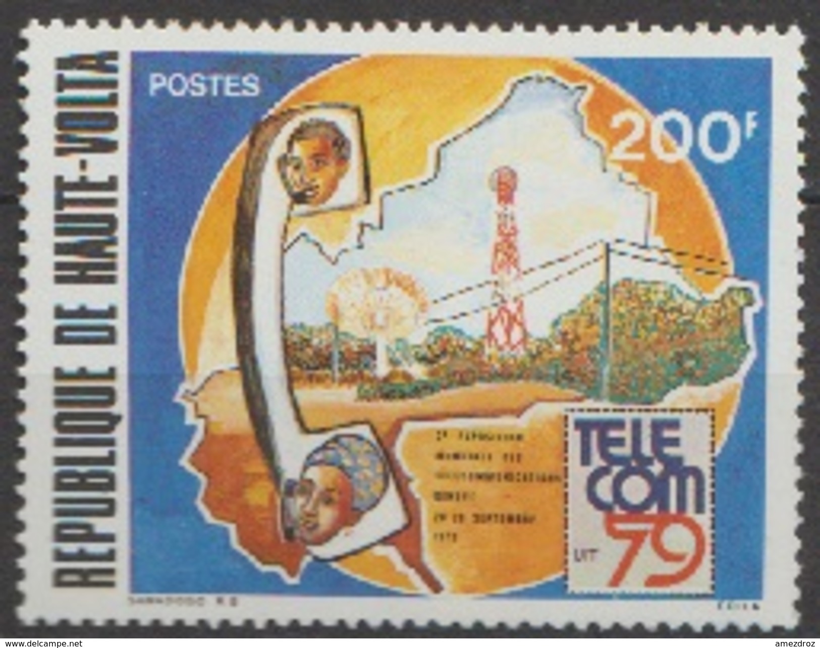 Haute Volta 1979 N° 496 MNH Exposition Mondiale Des Télécommunication  à Genève (A29) - Haute-Volta (1958-1984)