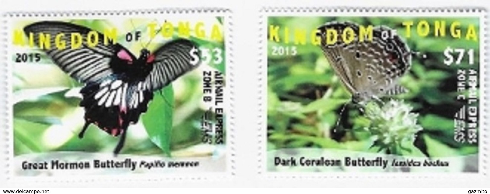 Tonga 2015, Butterfly II, 2val - Tonga (1970-...)