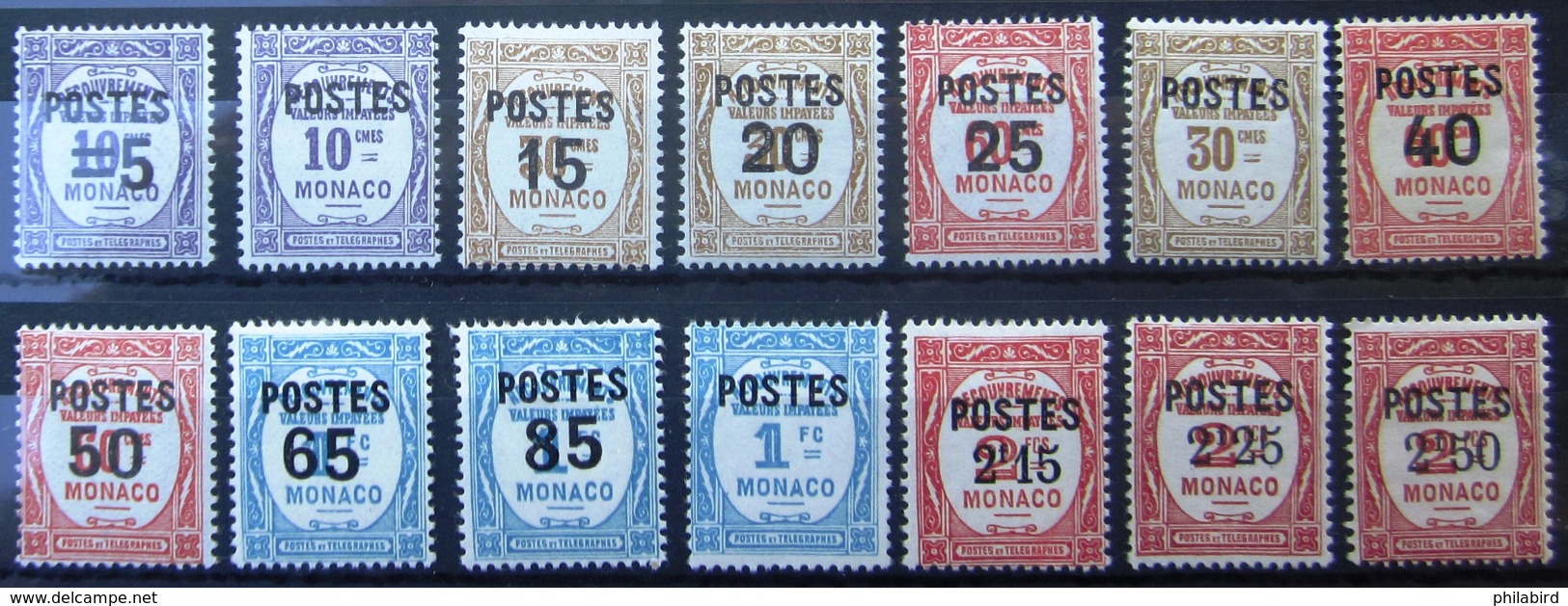 MONACO                N° 140/153            NEUF* - Unused Stamps