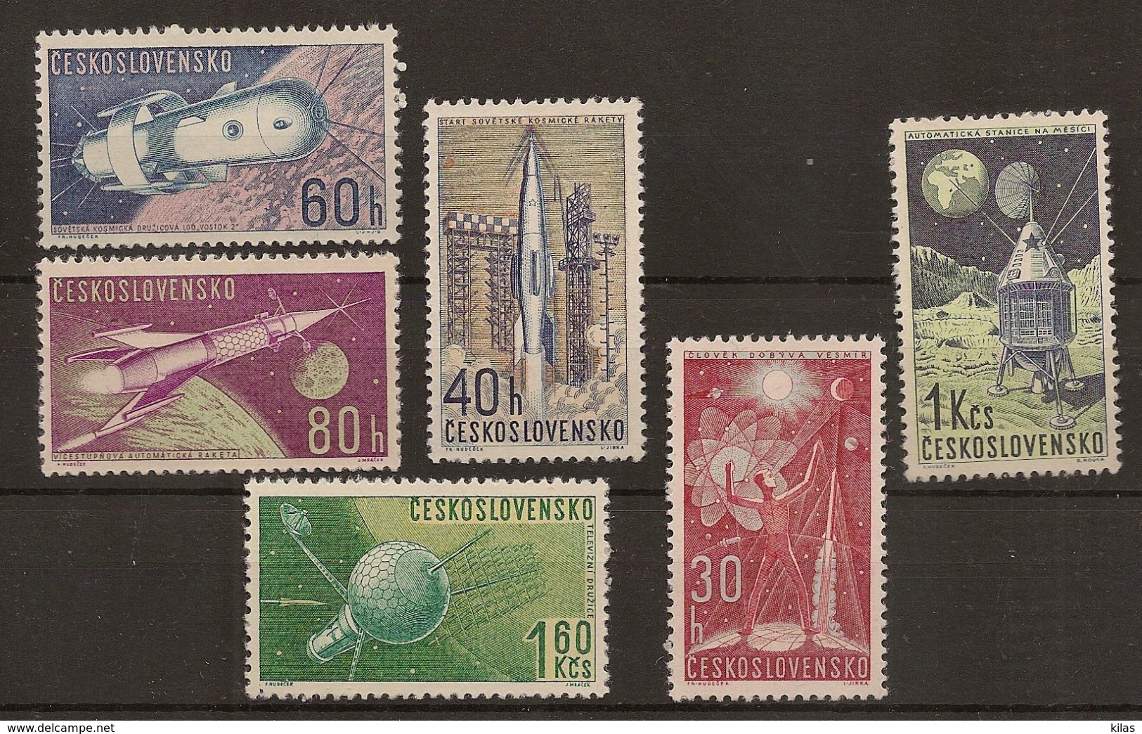 CZECHOSLOVAKIA 1962 Space Flights - Europe