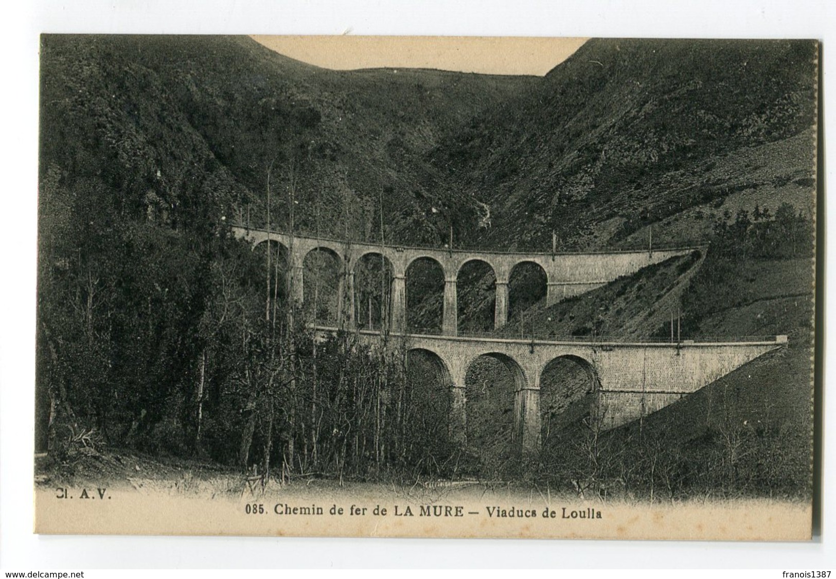 Ref 199 - Chemin De Fer De La Mure - Viaduc De LOULLA ( LA MOTTE-d'AVEILLANS ) - Motte-d'Aveillans