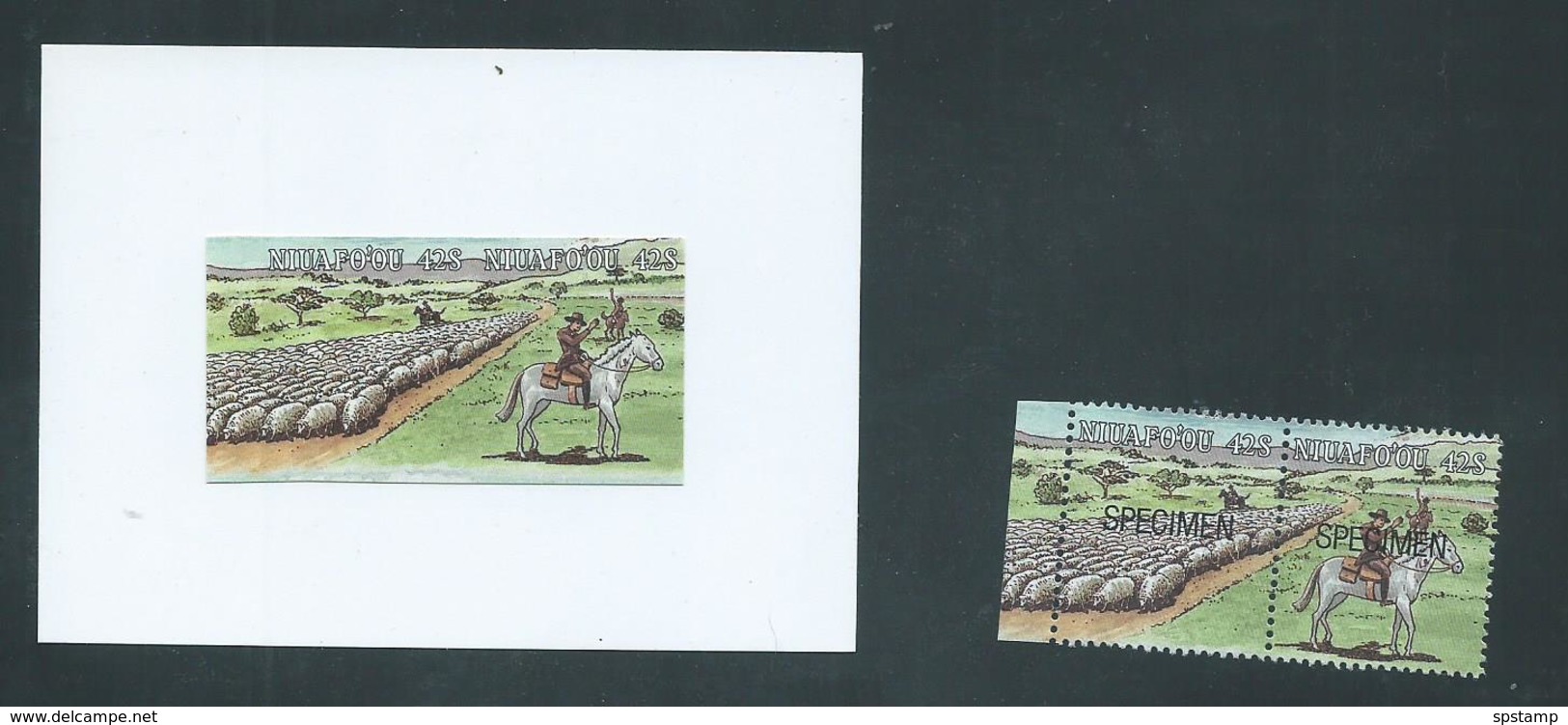 Tonga Niuafo´ou 1988 Australian Bicentennary 42s Sheep Imperforate Proof - Tonga (1970-...)
