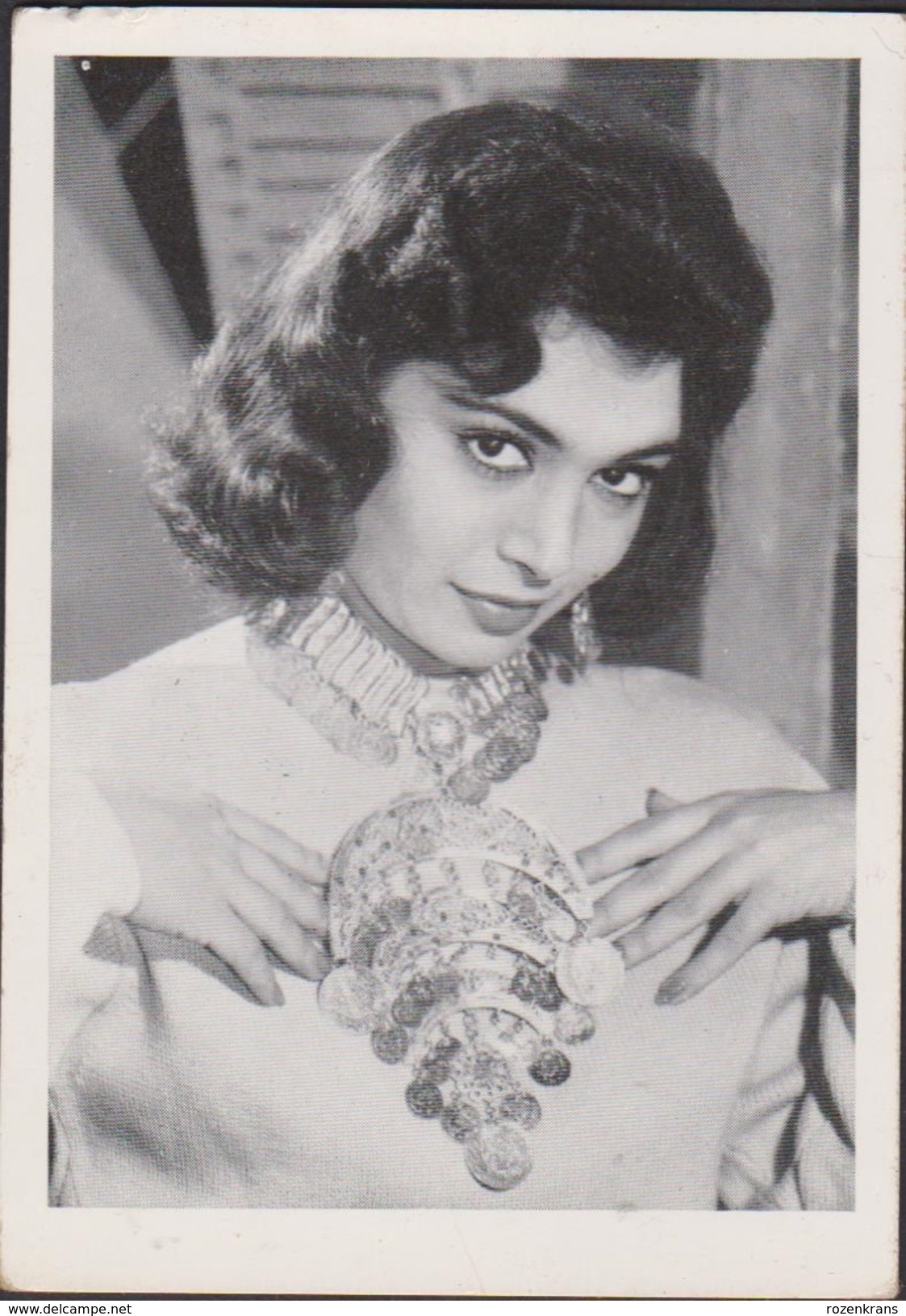 Old Chromo Artist LAILA IMAN Actress Artiest Film Star Filmster Movie Cine Cinema Omegafilm ROMMEL RUFT KAIRO (1959) - Entertainers