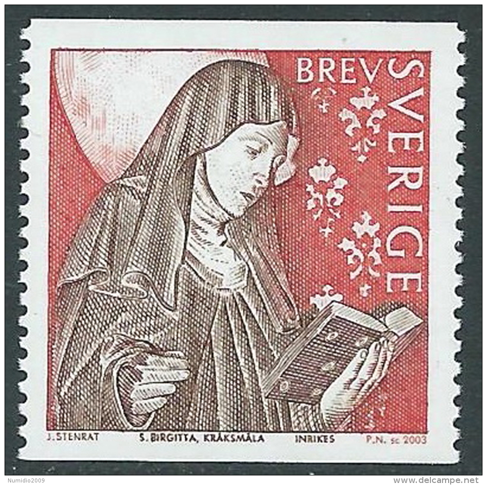 2003 SVEZIA SANTA BRIGITTA MNH ** - P31-6 - Neufs