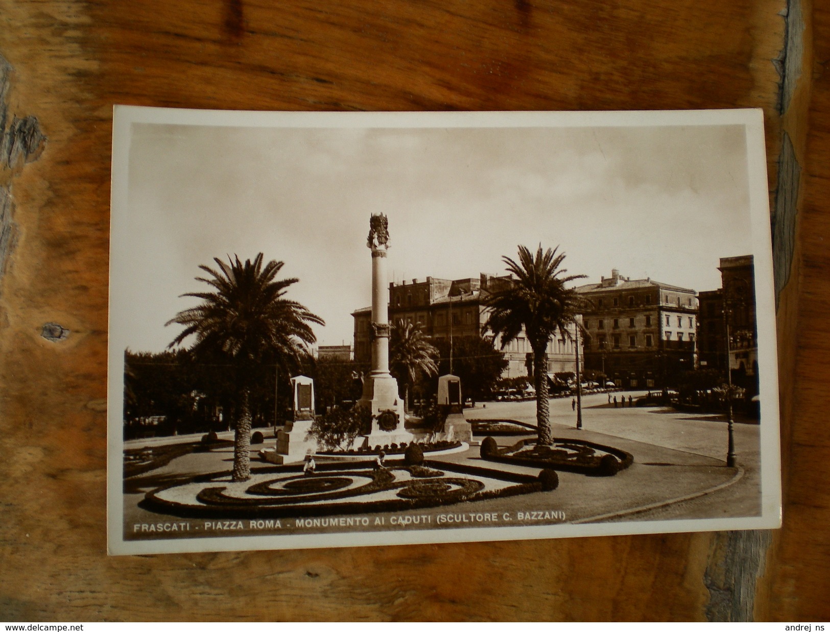 Frascati Piazza Roma Monumento Al Caduti Scultore C. Bazzani 1937 - Altri & Non Classificati