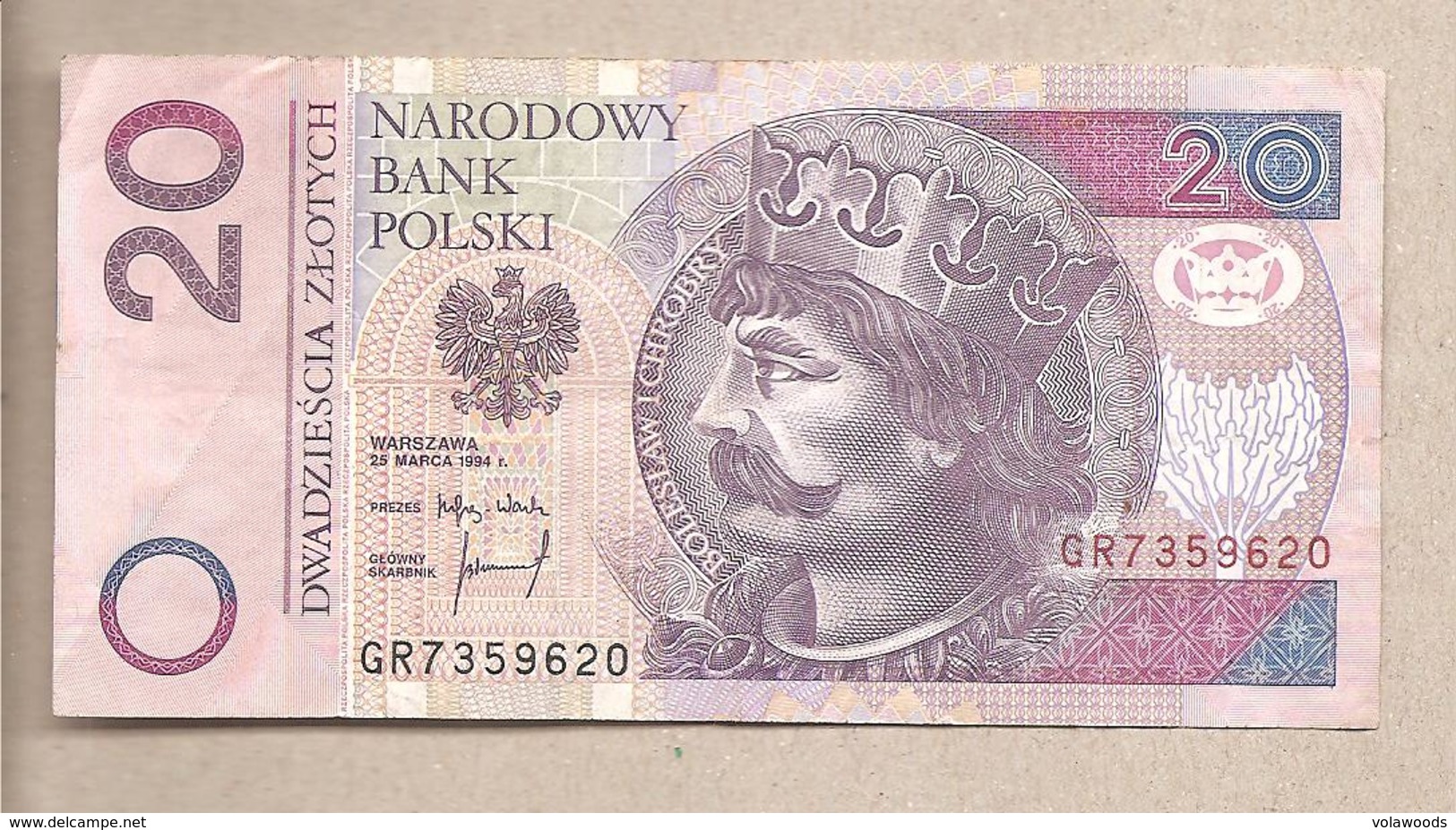 Polonia - Banconota Circolata Da 20 Zloty P-174a - 1994 #19 - Polonia