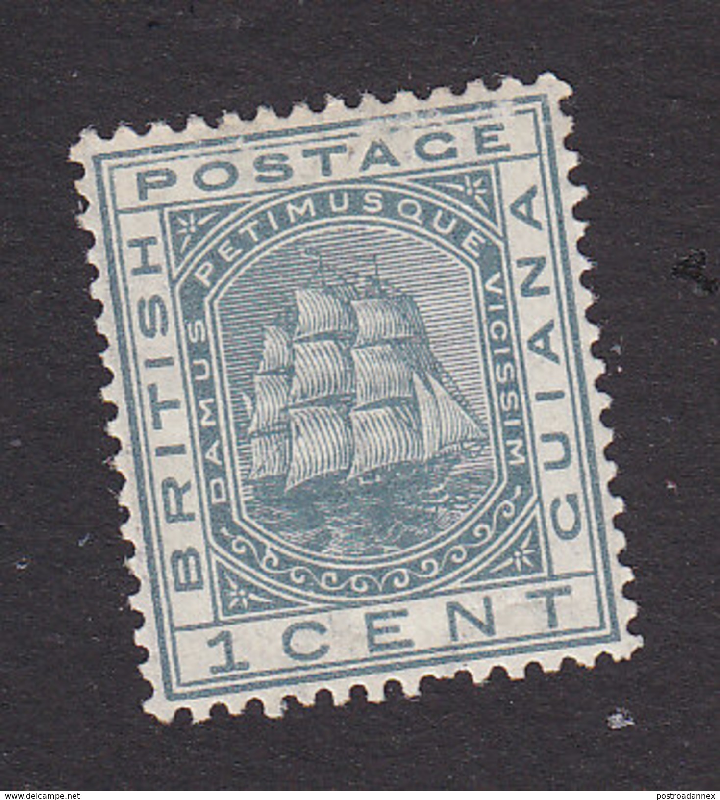 British Guiana, Scott #72, Mint Hinged, Seal Of Colony, Issued 1876 - British Guiana (...-1966)