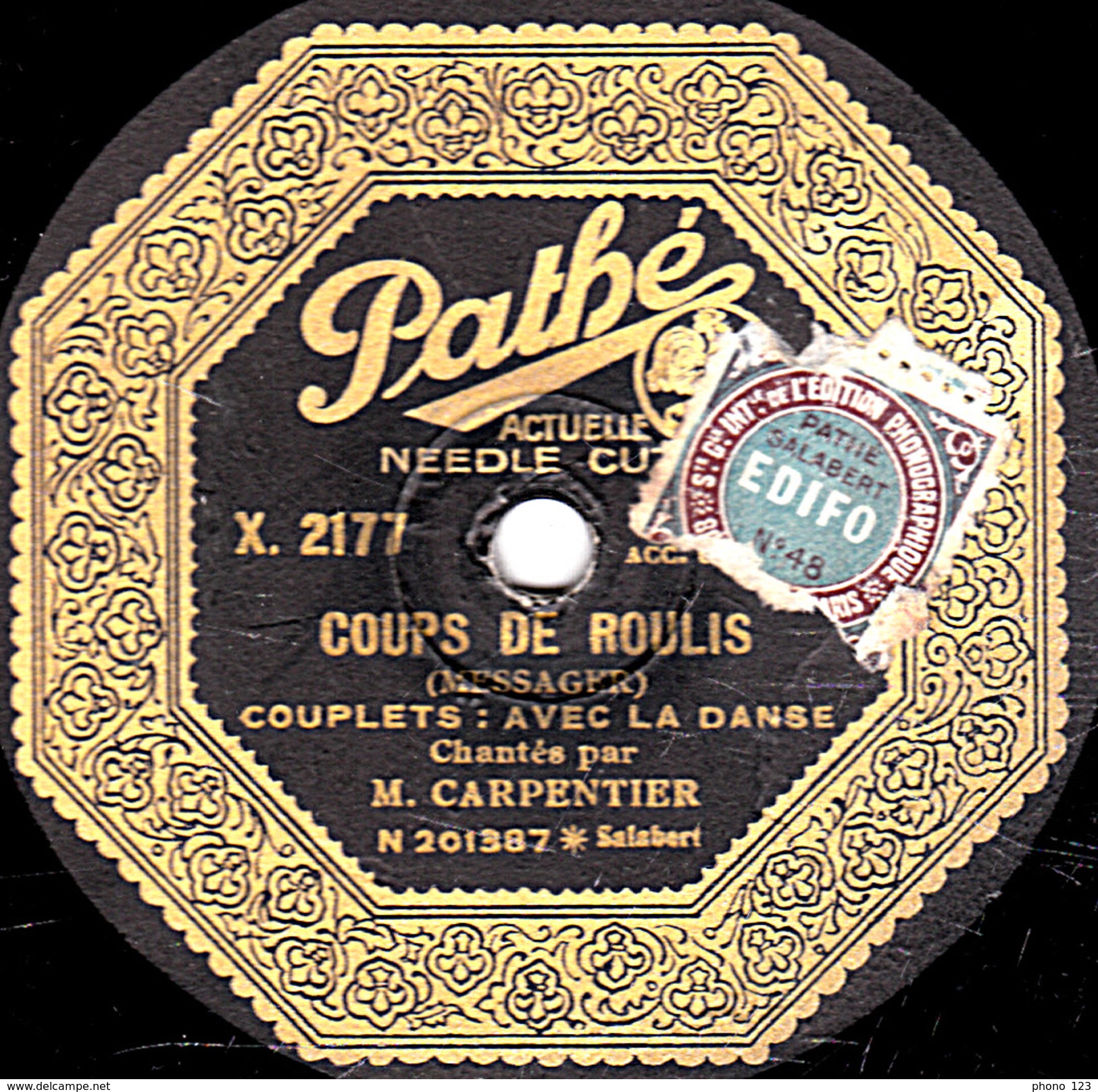 78 T. - 25 Cm - état  M - Gaston NELSON - COUP DE ROULIS - Quand On A Pas Le Pied Marin - AVEC LA DANSE - 78 T - Disques Pour Gramophone